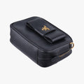 Ribbon Mini Pochette Black SAFFIANO Leather 1NF674 31/Yリボン ミニポシェット ブラック サフィアーノレザー 1NF674 31/Y