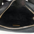 Ribbon Mini Pochette Black SAFFIANO Leather 1NF674 31/Yリボン ミニポシェット ブラック サフィアーノレザー 1NF674 31/Y