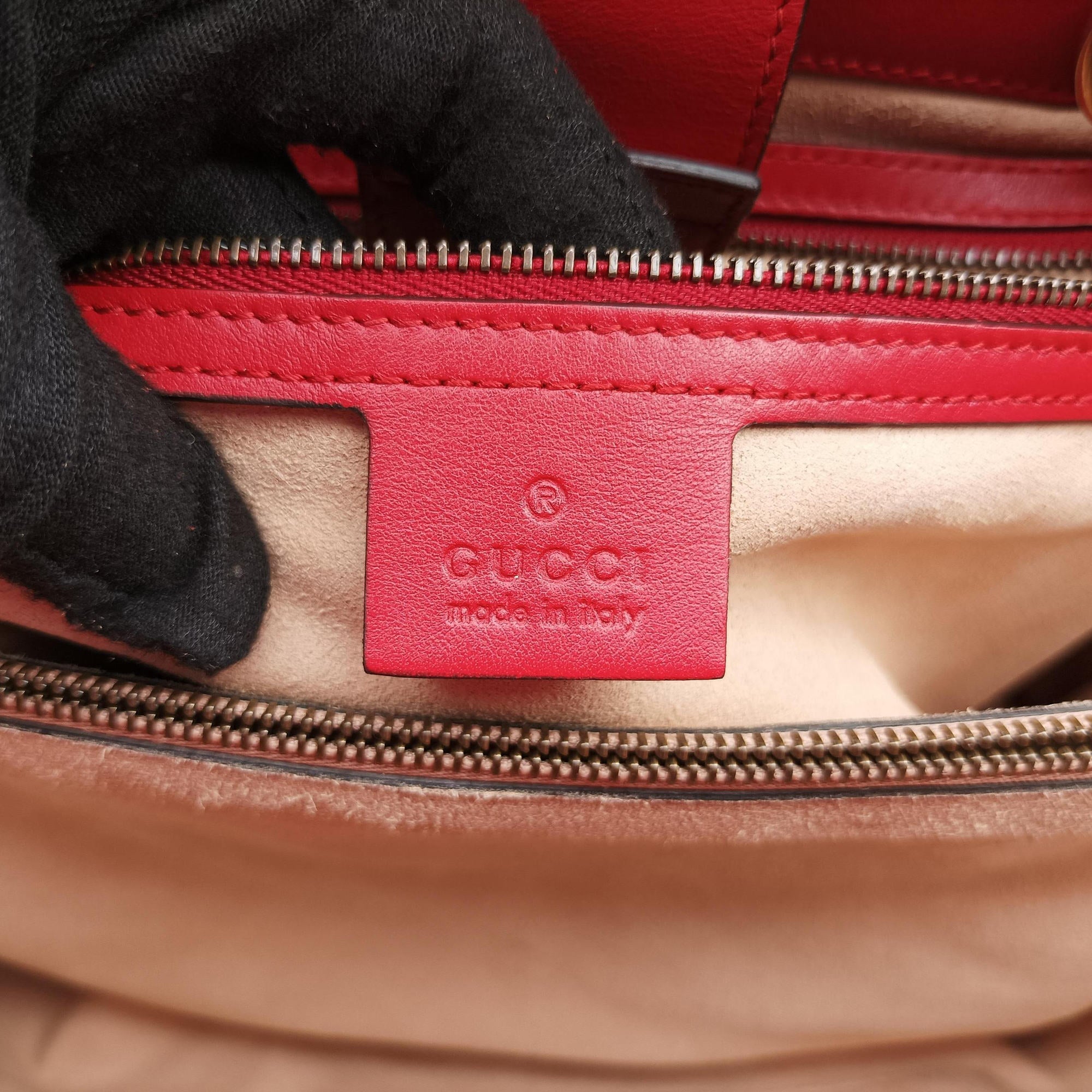 GG Marmont Red Leather 443505 E020417758GGマーモント レッド レザー 443505 E020417758