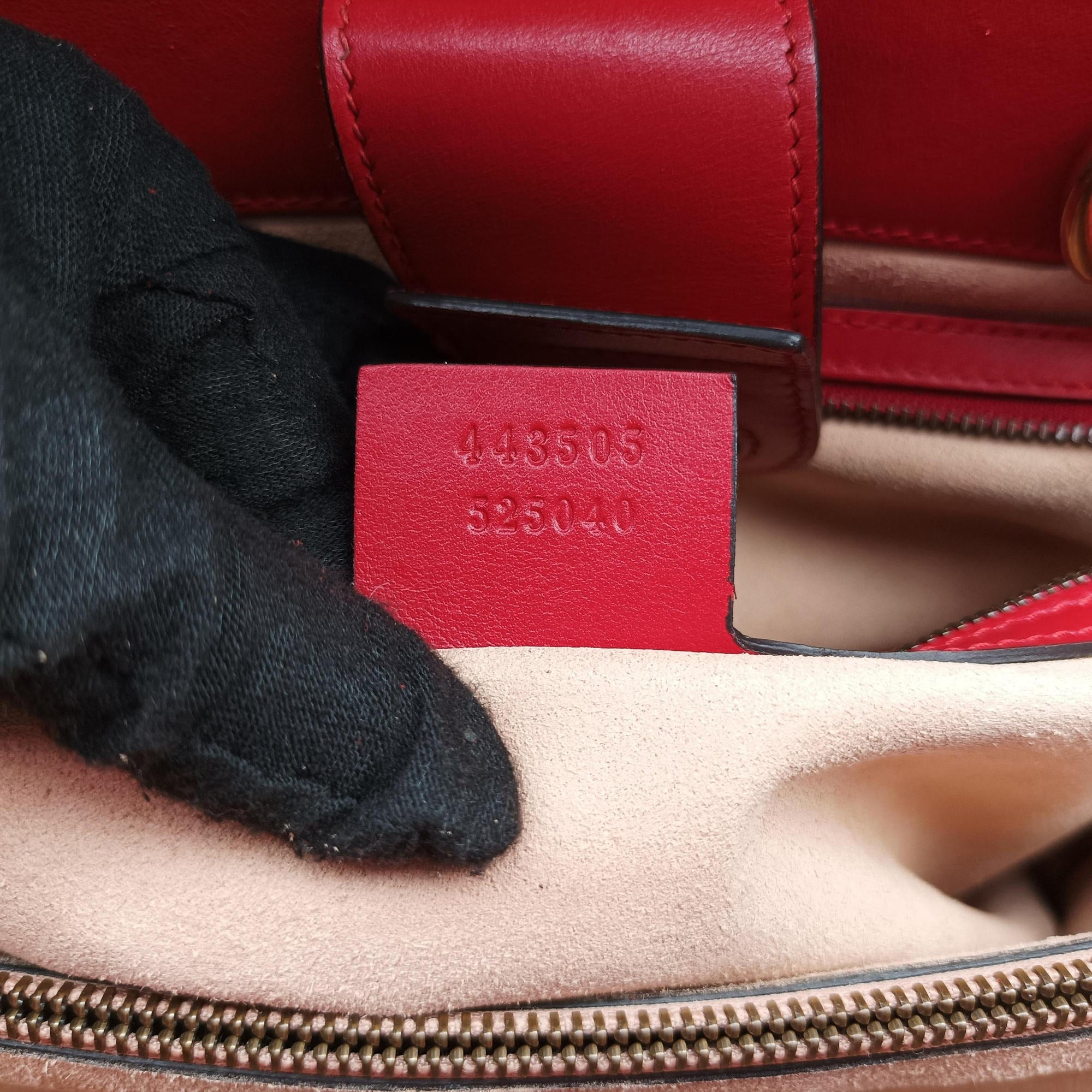 GG Marmont Red Leather 443505 E020417758GGマーモント レッド レザー 443505 E020417758