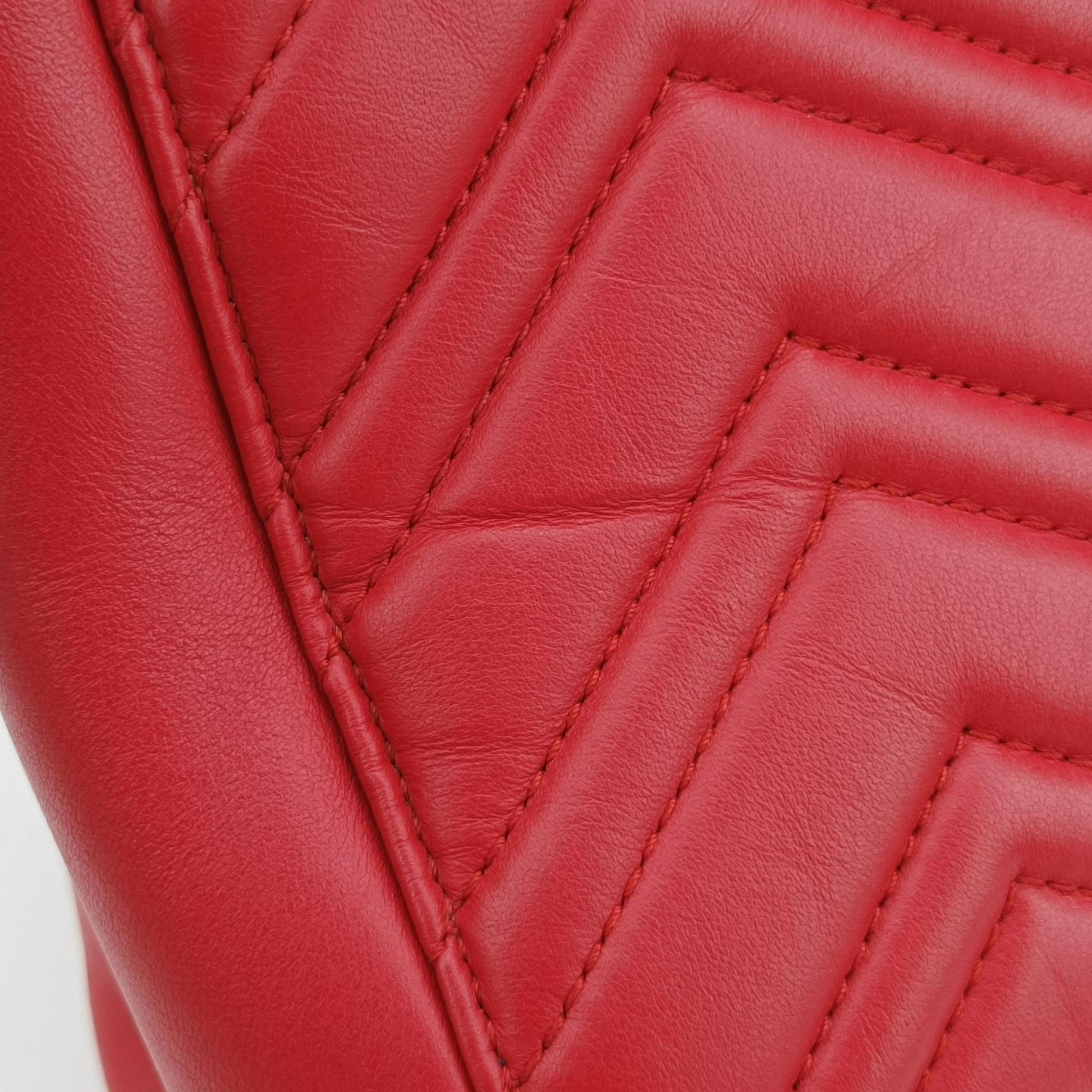 GG Marmont Red Leather 443505 E020417758GGマーモント レッド レザー 443505 E020417758