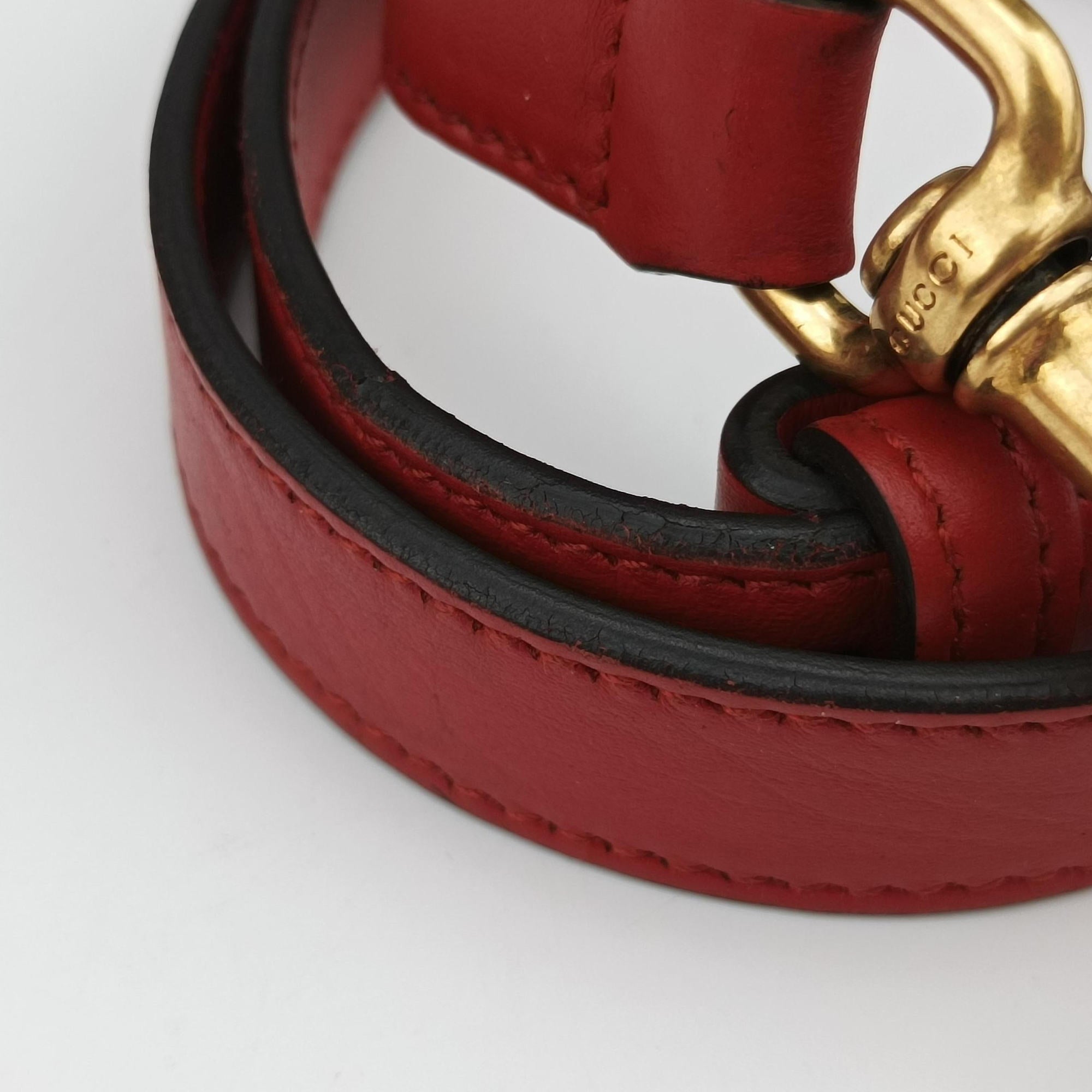 GG Marmont Red Leather 443505 E020417758GGマーモント レッド レザー 443505 E020417758