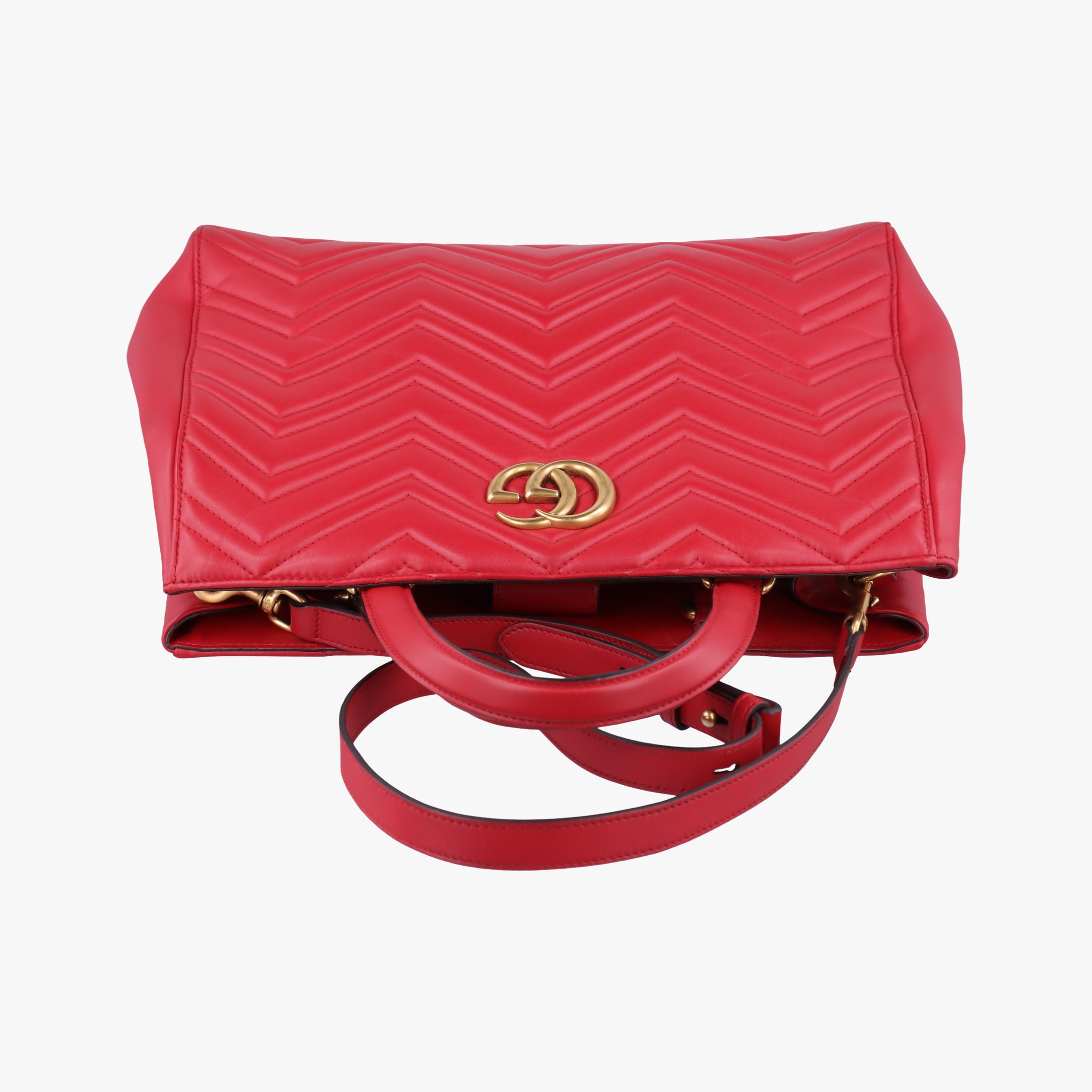 GG Marmont Red Leather 443505 E020417758GGマーモント レッド レザー 443505 E020417758