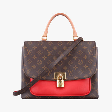 MARIGNAN Brown×COQUELICOT Monogram Canvas×calf leather M44286 AR2129マリニャン モノグラム/ブラウン×コクリコ モノグラムキャンバス×カーフレザー M44286 AR2129