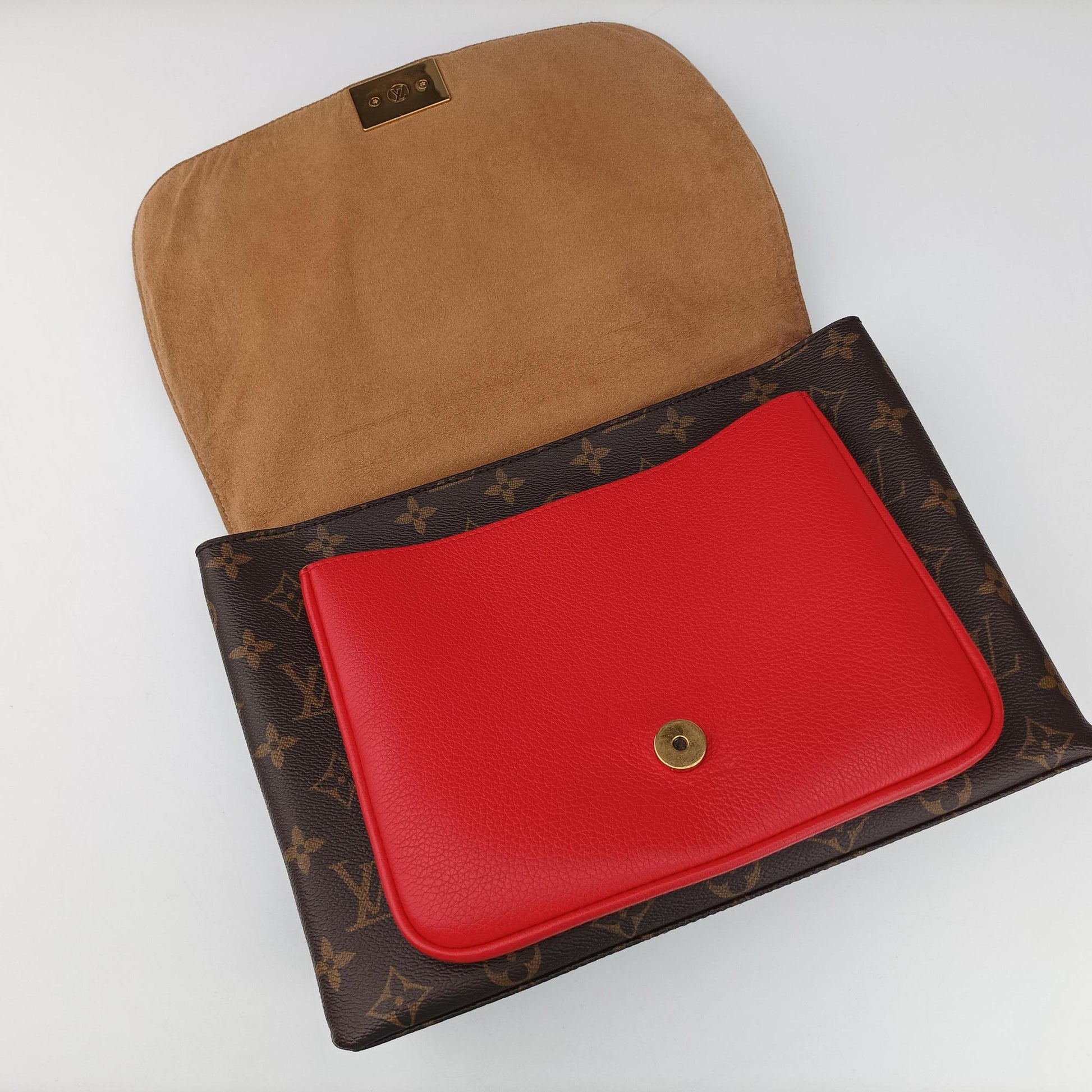 MARIGNAN Brown×COQUELICOT Monogram Canvas×calf leather M44286 AR2129マリニャン モノグラム/ブラウン×コクリコ モノグラムキャンバス×カーフレザー M44286 AR2129