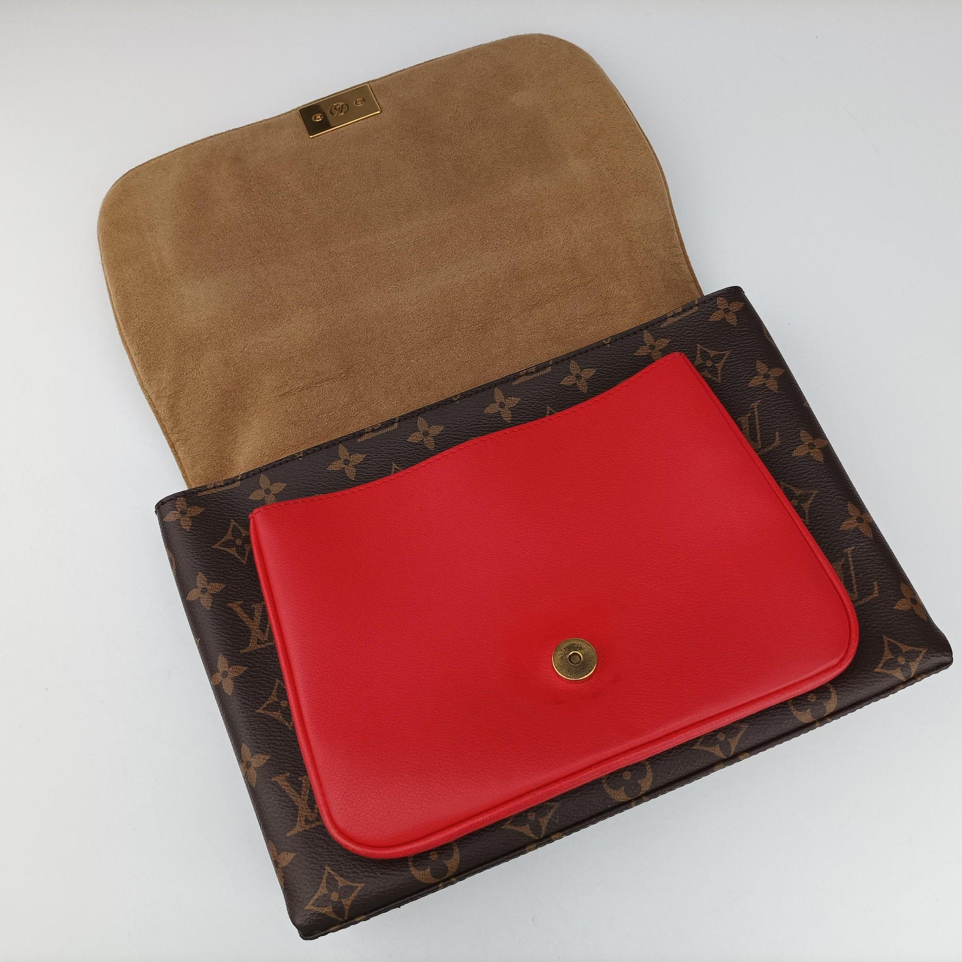 MARIGNAN Brown×COQUELICOT Monogram Canvas×calf leather M44544 FL2108マリニャン モノグラム/ブラウン×コクリコ モノグラムキャンバス×カーフレザー M44544 FL2108
