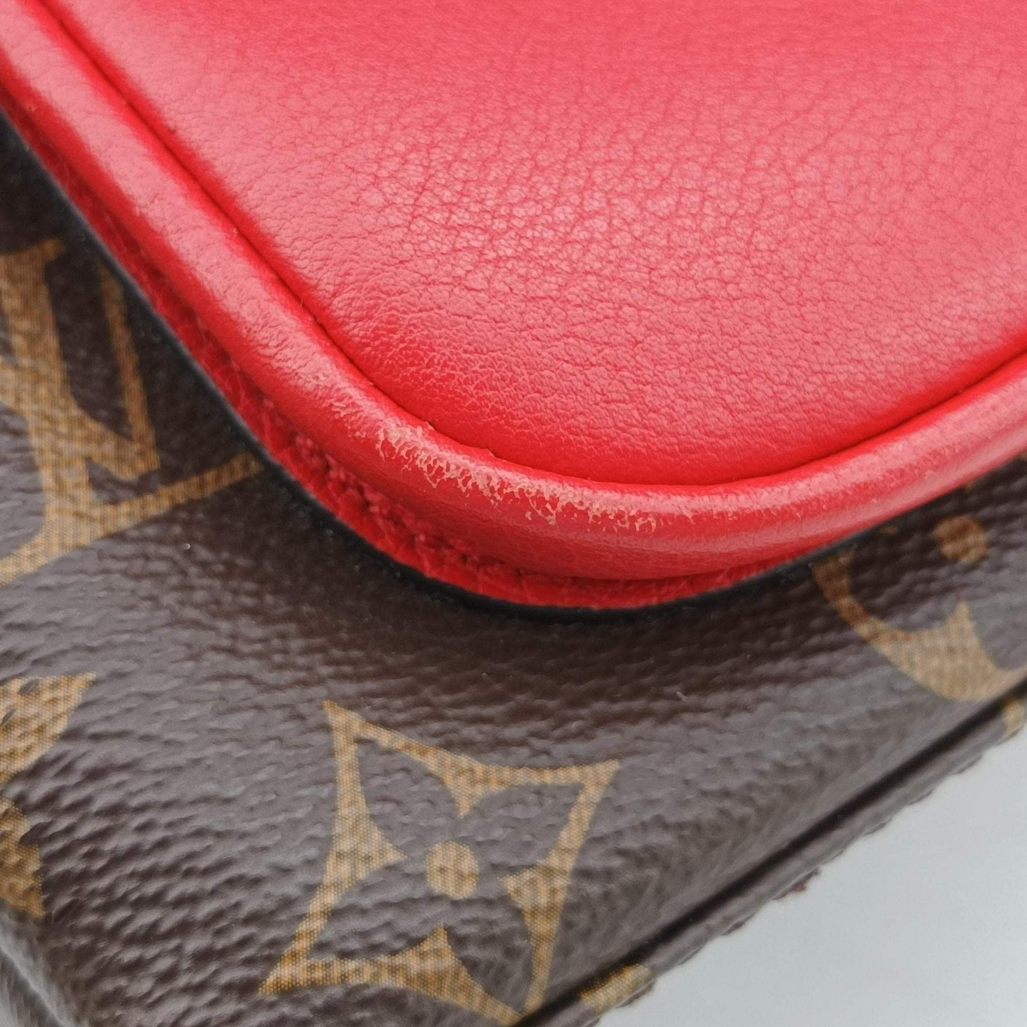 MARIGNAN Brown×COQUELICOT Monogram Canvas×calf leather M44544 FL2108マリニャン モノグラム/ブラウン×コクリコ モノグラムキャンバス×カーフレザー M44544 FL2108