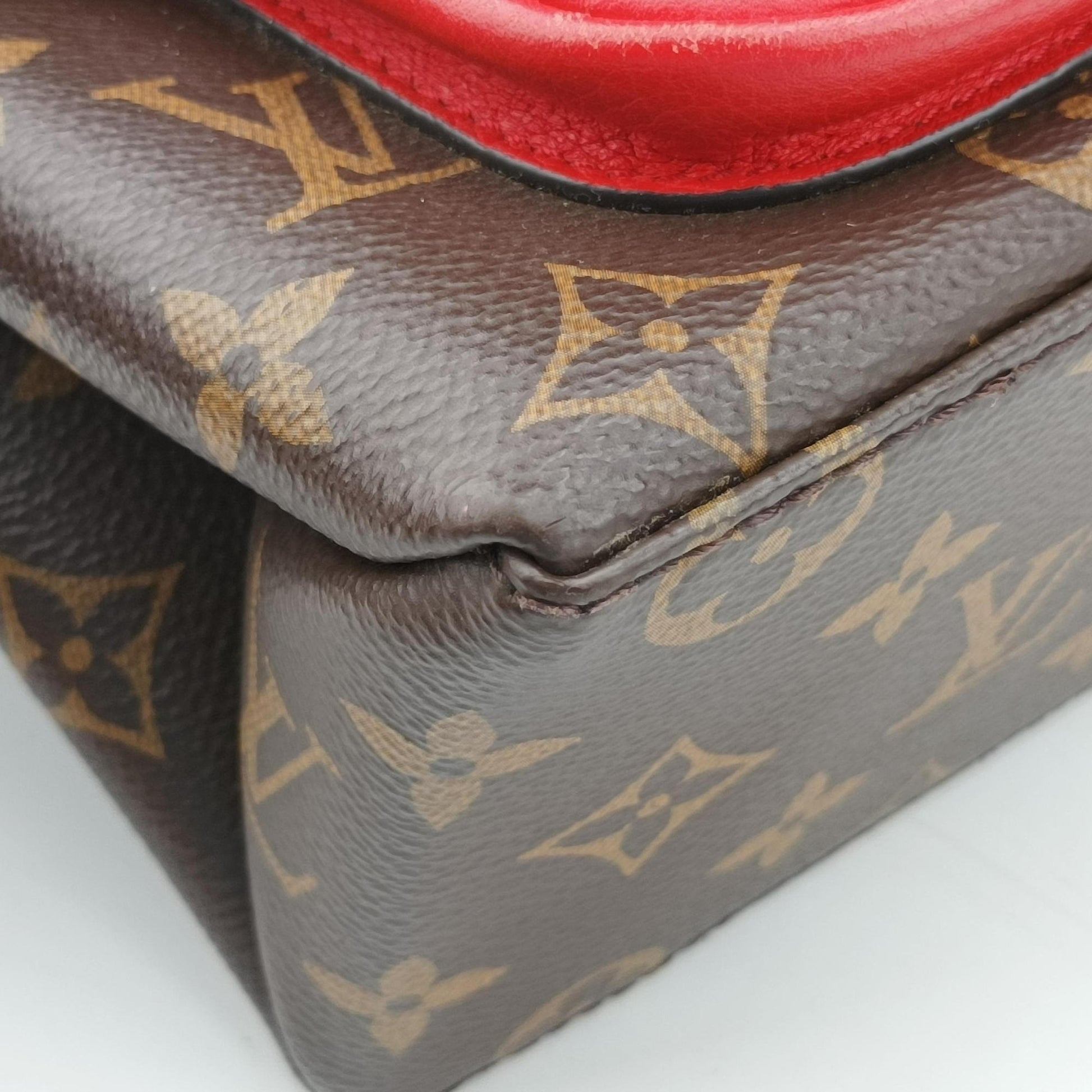 MARIGNAN Brown×COQUELICOT Monogram Canvas×calf leather M44544 FL2108マリニャン モノグラム/ブラウン×コクリコ モノグラムキャンバス×カーフレザー M44544 FL2108