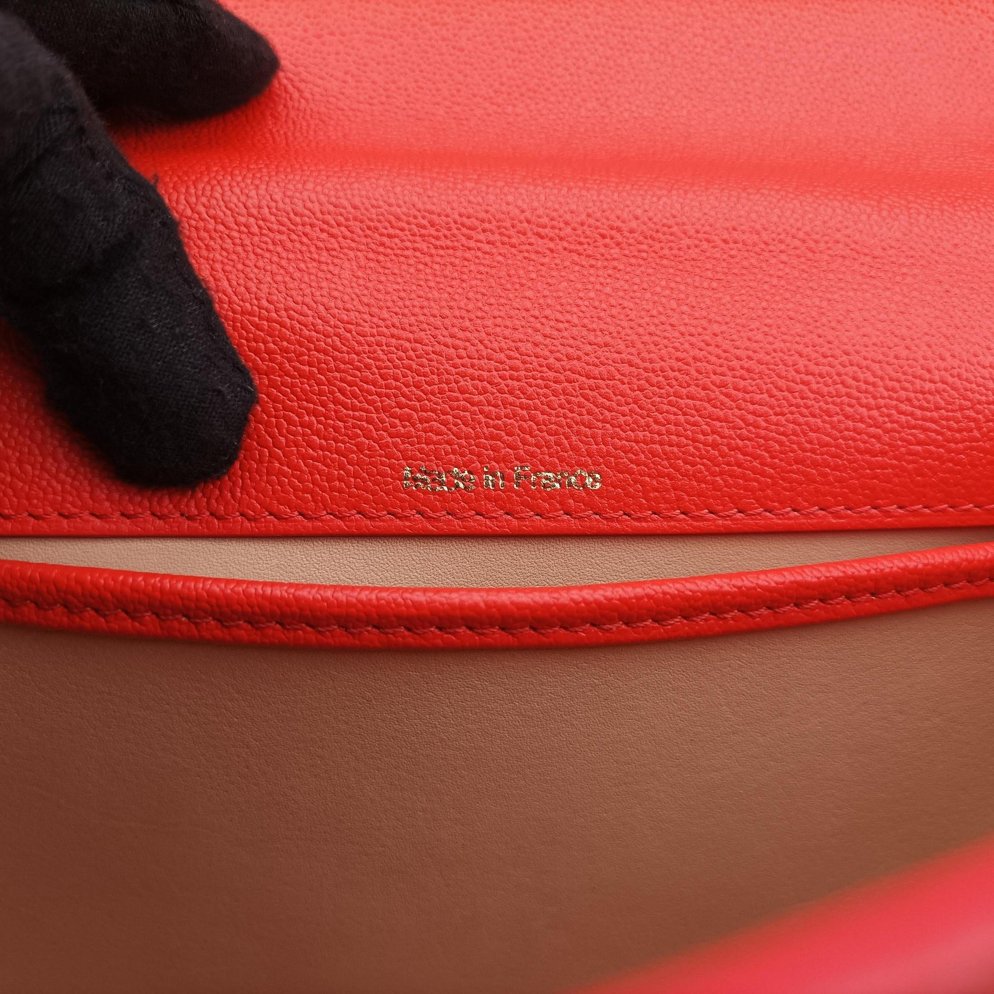 Simplissime City PM Orange red leather KO4FシンプリシメシティPM オレンジ レッド レザー KO4F