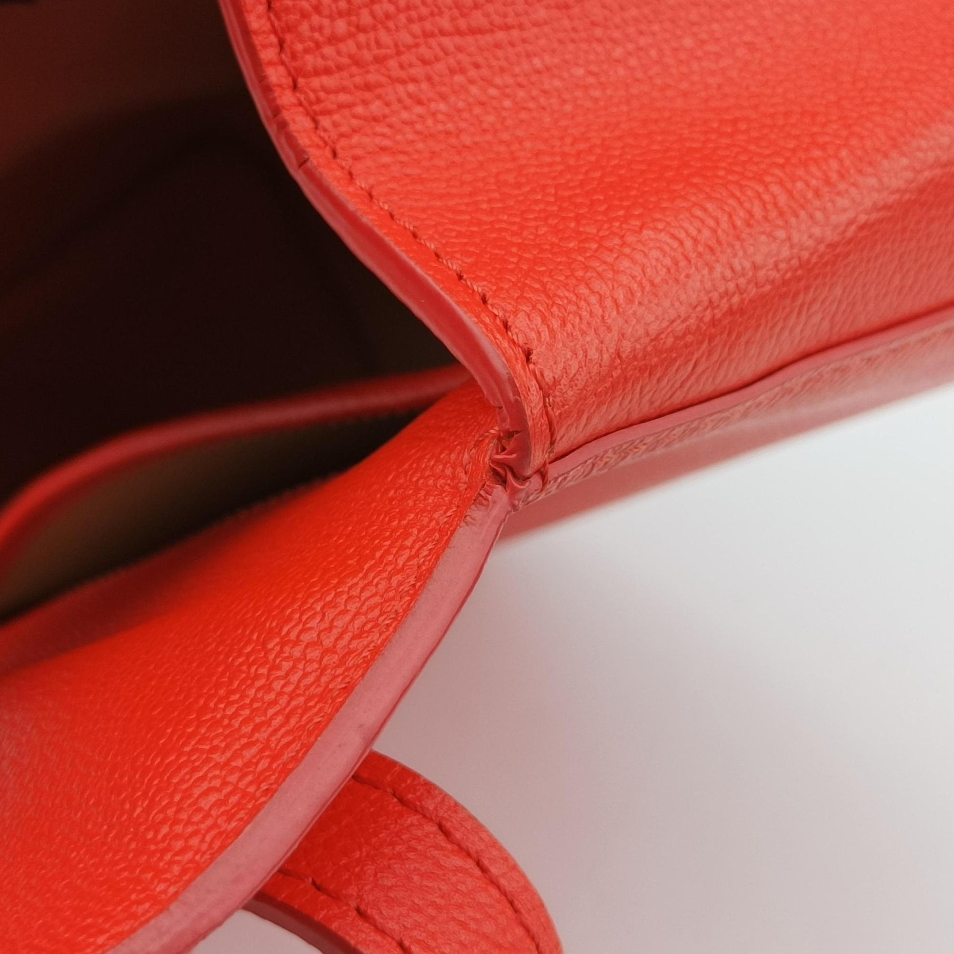Simplissime City PM Orange red leather KO4FシンプリシメシティPM オレンジ レッド レザー KO4F