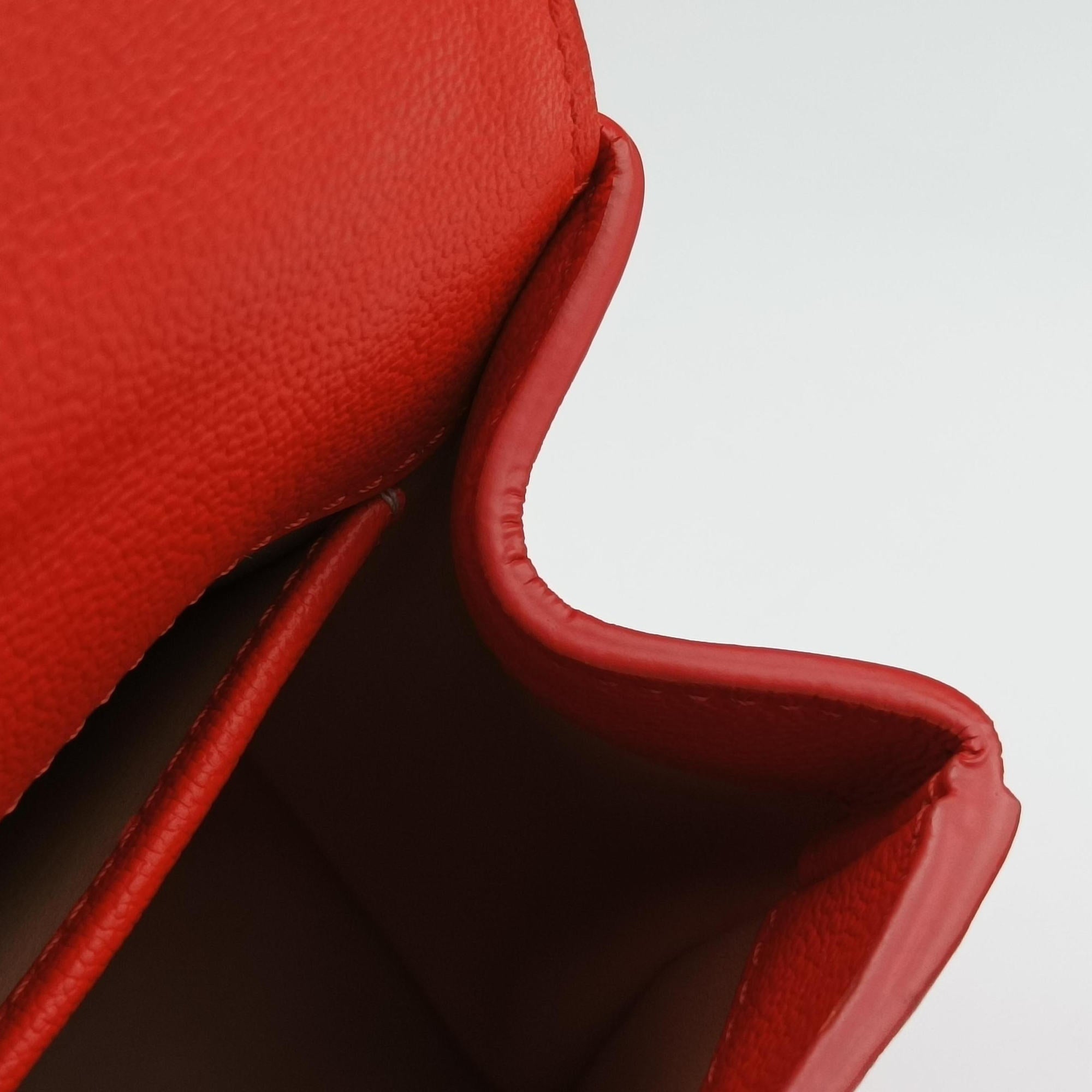 Simplissime City PM Orange red leather KO4FシンプリシメシティPM オレンジ レッド レザー KO4F