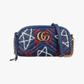 GG Marmont Navy×Multicolour Leather 447632 E020844547GGマーモント ネイビー×マルチカラー レザー 447632 E020844547