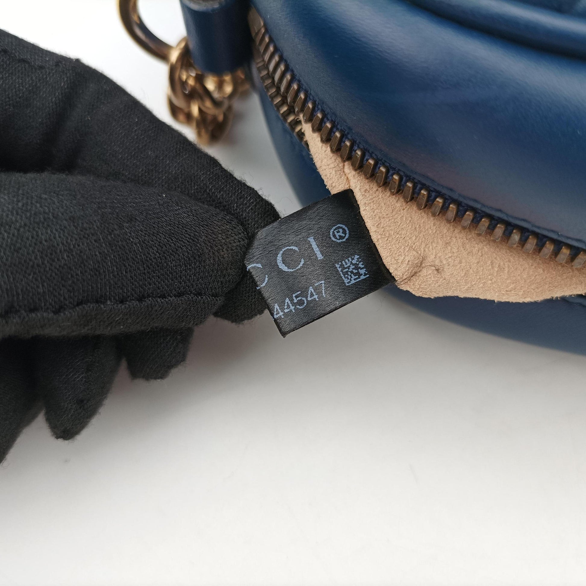 GG Marmont Navy×Multicolour Leather 447632 E020844547GGマーモント ネイビー×マルチカラー レザー 447632 E020844547