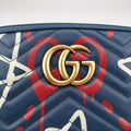 GG Marmont Navy×Multicolour Leather 447632 E020844547GGマーモント ネイビー×マルチカラー レザー 447632 E020844547