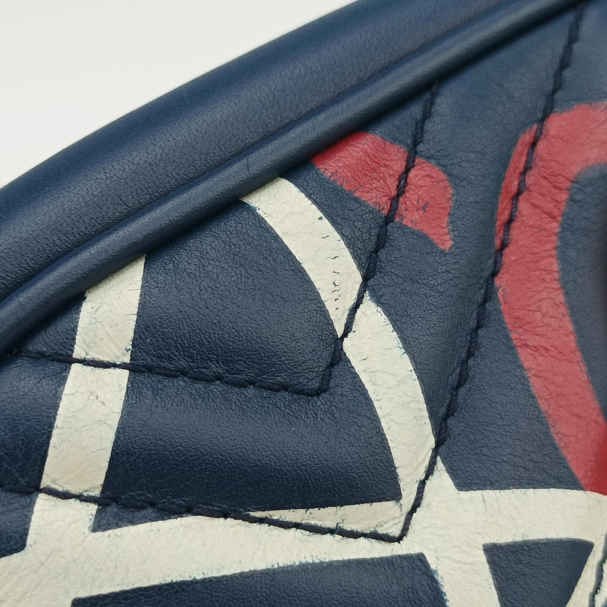 GG Marmont Navy×Multicolour Leather 447632 E020844547GGマーモント ネイビー×マルチカラー レザー 447632 E020844547
