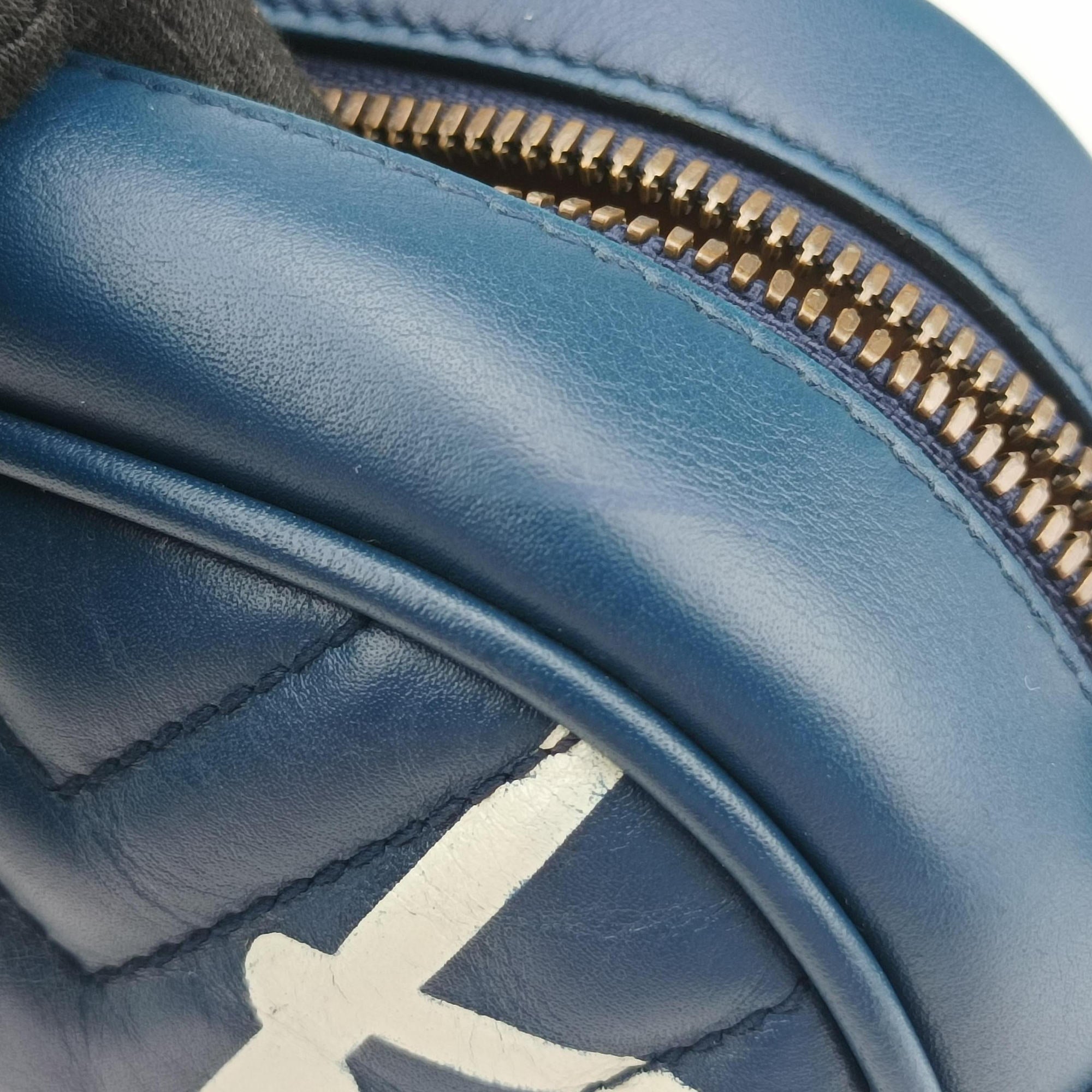 GG Marmont Navy×Multicolour Leather 447632 E020844547GGマーモント ネイビー×マルチカラー レザー 447632 E020844547
