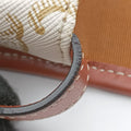 Triomphe Mini Besace White×brown PVC coated canvas F-CU-1201ミニ ブザス トリオンフ ホワイト×ブラウン PVCコーティングキャンバス F-CU-1201