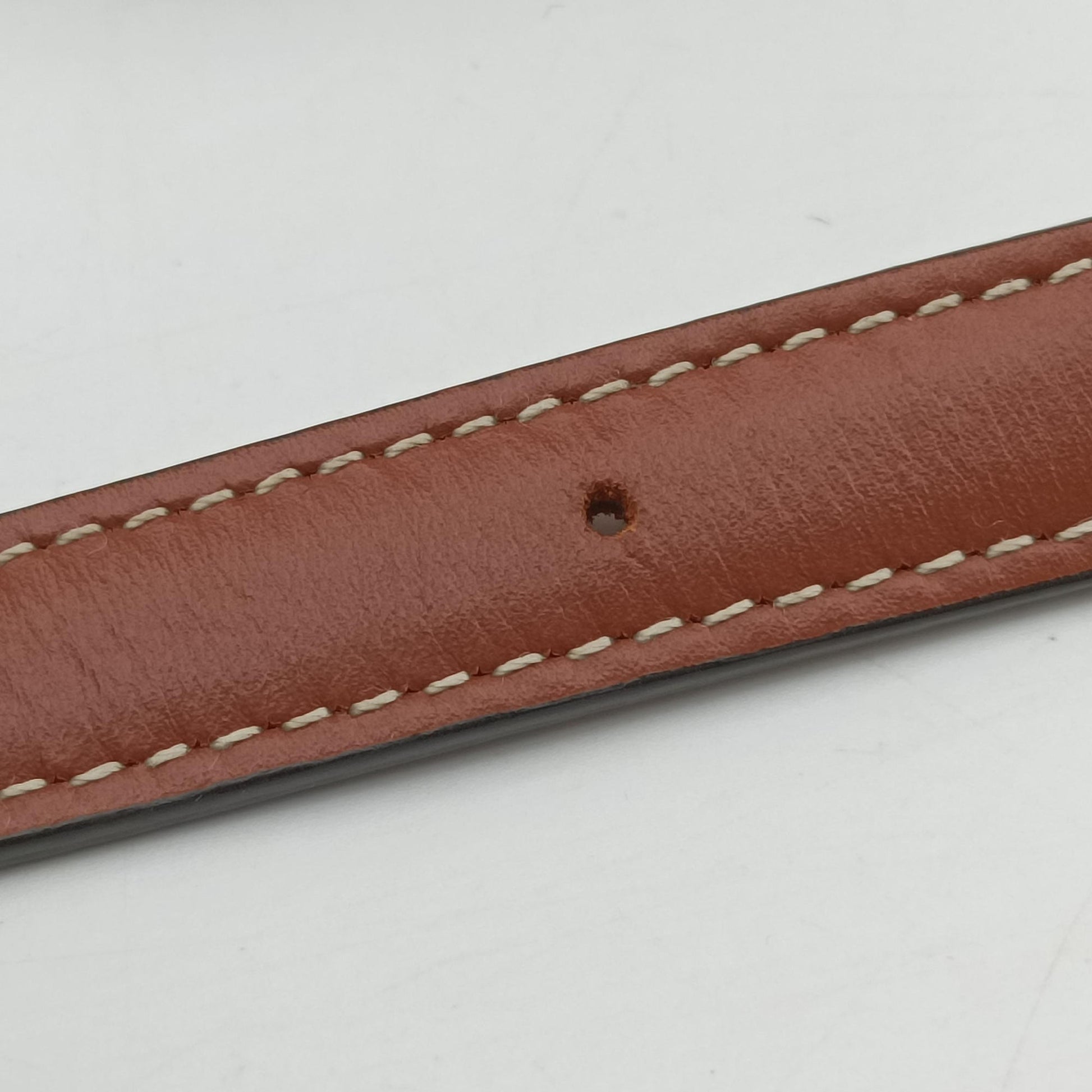 Triomphe Mini Besace White×brown PVC coated canvas F-CU-1201ミニ ブザス トリオンフ ホワイト×ブラウン PVCコーティングキャンバス F-CU-1201