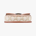 Triomphe Mini Besace White×brown PVC coated canvas F-CU-1201ミニ ブザス トリオンフ ホワイト×ブラウン PVCコーティングキャンバス F-CU-1201