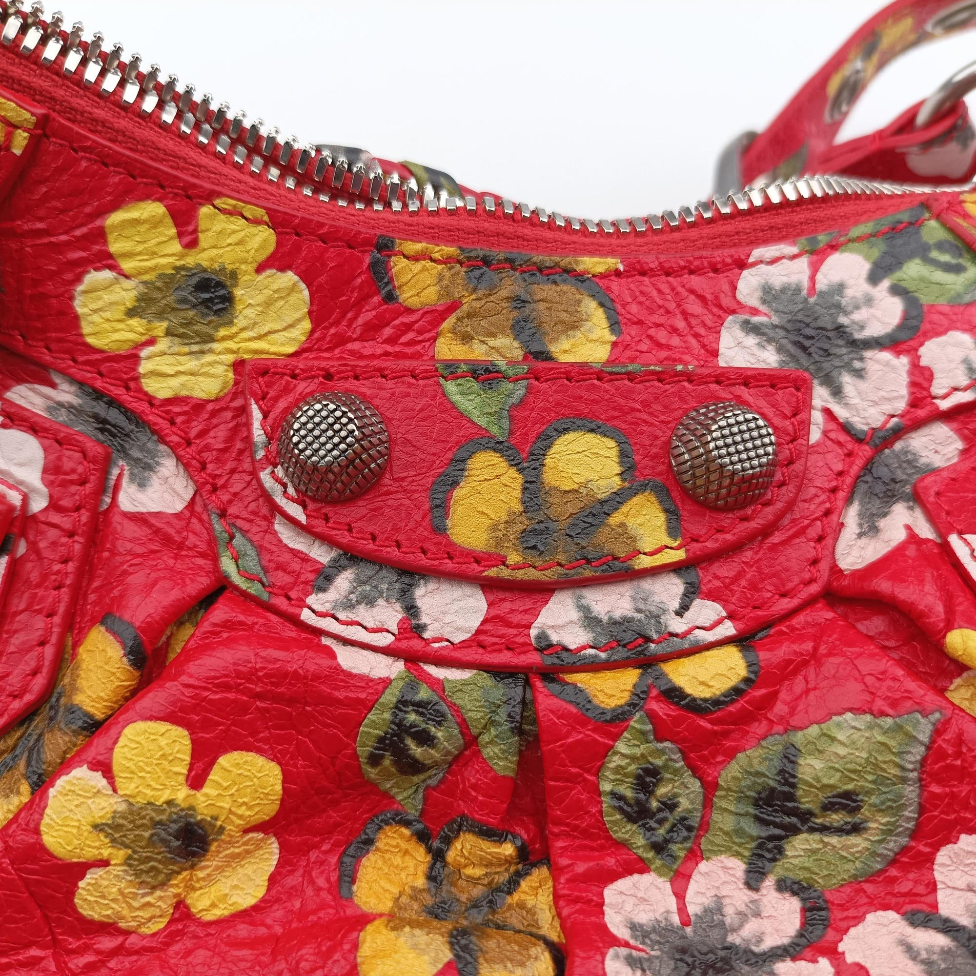 Le Cagole Red × Multicolor lambskin 671309.0576.S.002123ル カゴール レッド × マルチカラー ラムスキン 671309.0576.S.002123