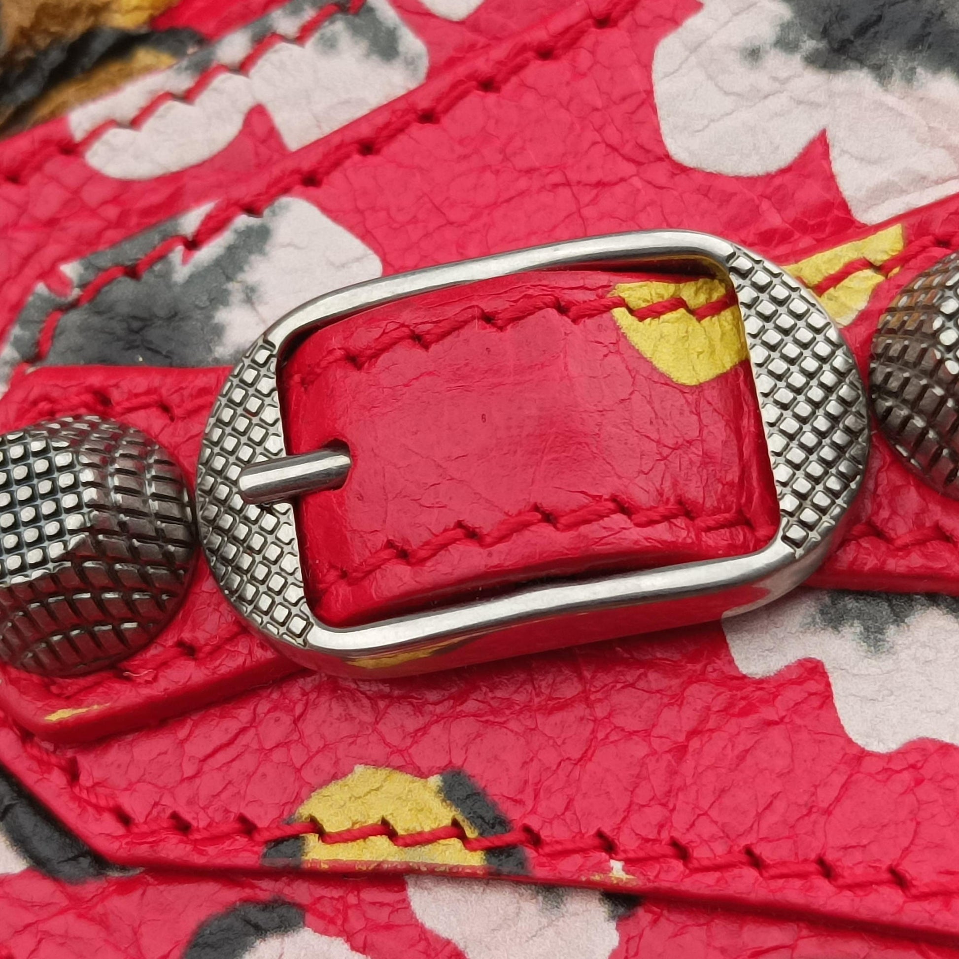Le Cagole Red × Multicolor lambskin 671309.0576.S.002123ル カゴール レッド × マルチカラー ラムスキン 671309.0576.S.002123