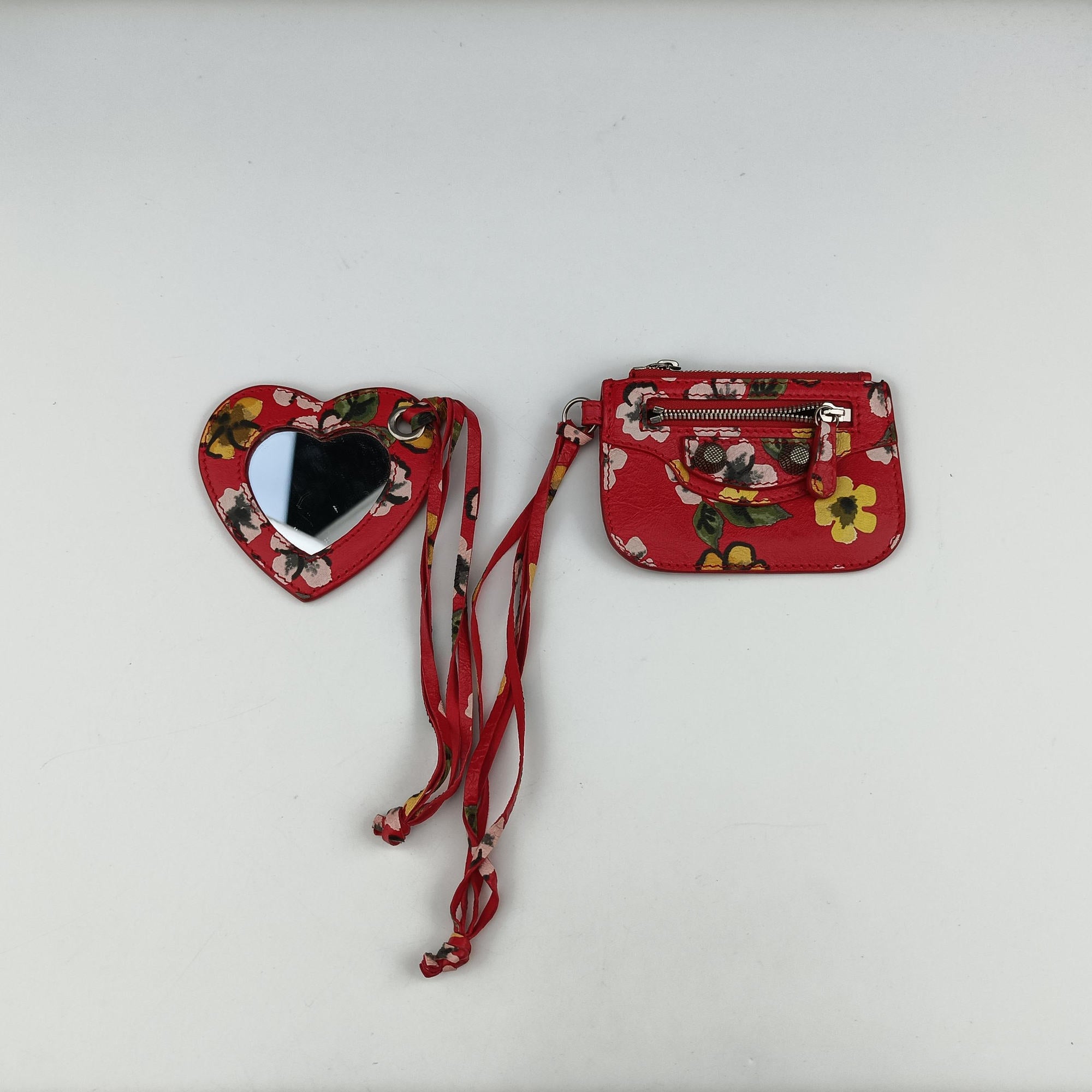 Le Cagole Red × Multicolor lambskin 671309.0576.S.002123ル カゴール レッド × マルチカラー ラムスキン 671309.0576.S.002123