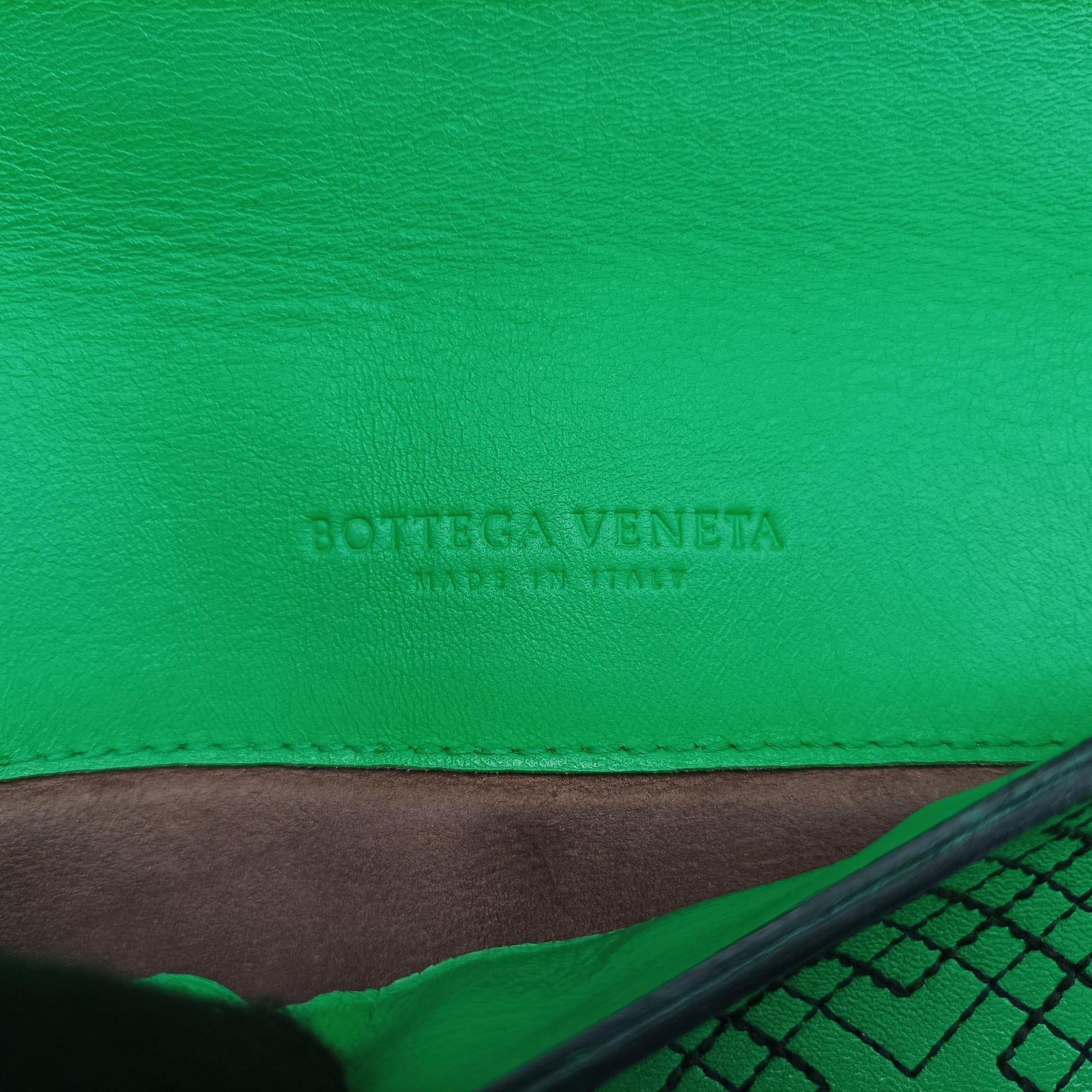 intrecciato Green Leather x Snake skin B04506839Mイントレチャート グリーン×パープル×マルチ レザー×パイソン B04506839M