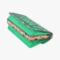 intrecciato Green Leather x Snake skin B04506839Mイントレチャート グリーン×パープル×マルチ レザー×パイソン B04506839M