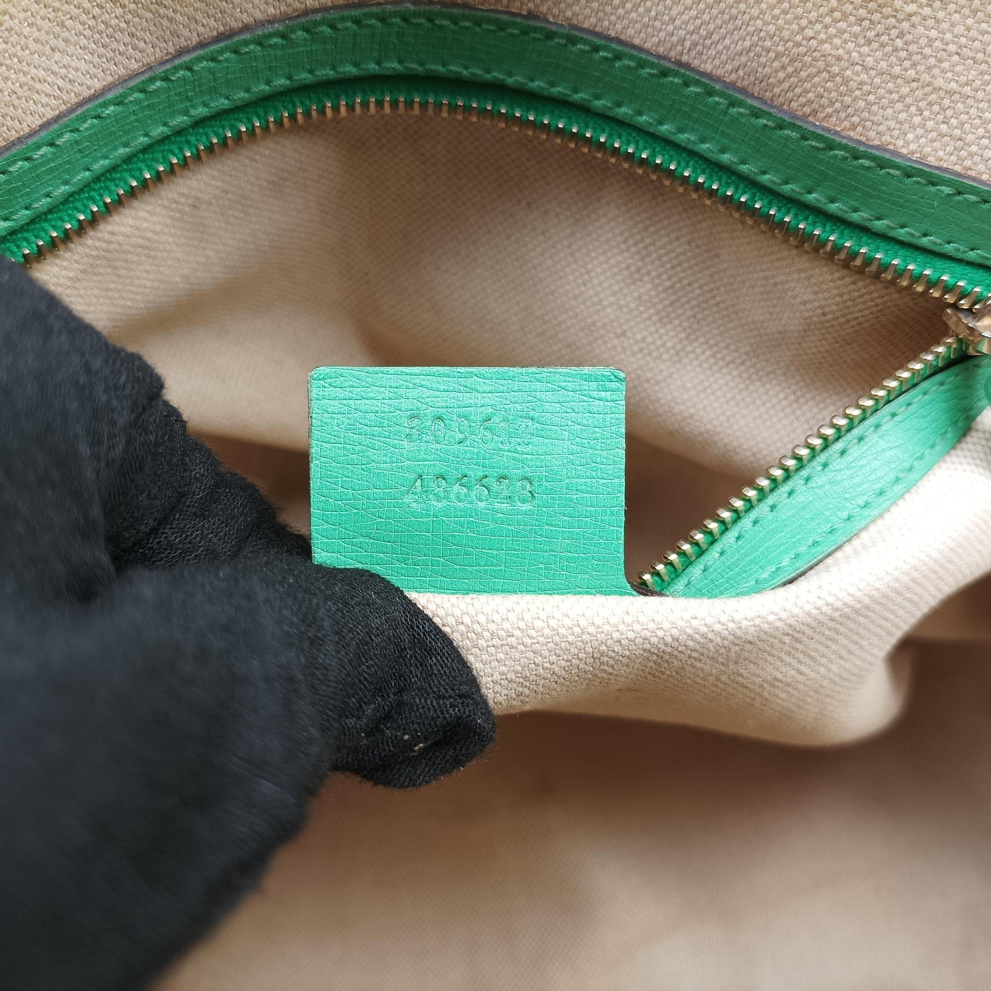 Microguccissima Green Leather 309617 A013850063マイクログッチシマ グリーン レザー 309617 A013850063