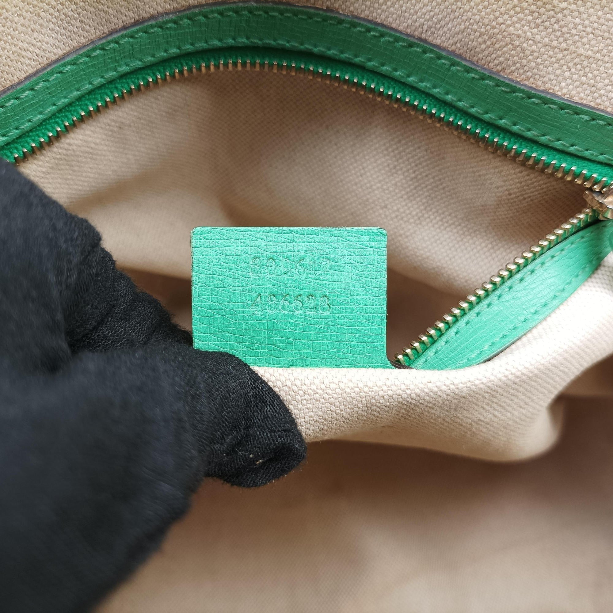 Microguccissima Green Leather 309617 A013850063マイクログッチシマ グリーン レザー 309617 A013850063