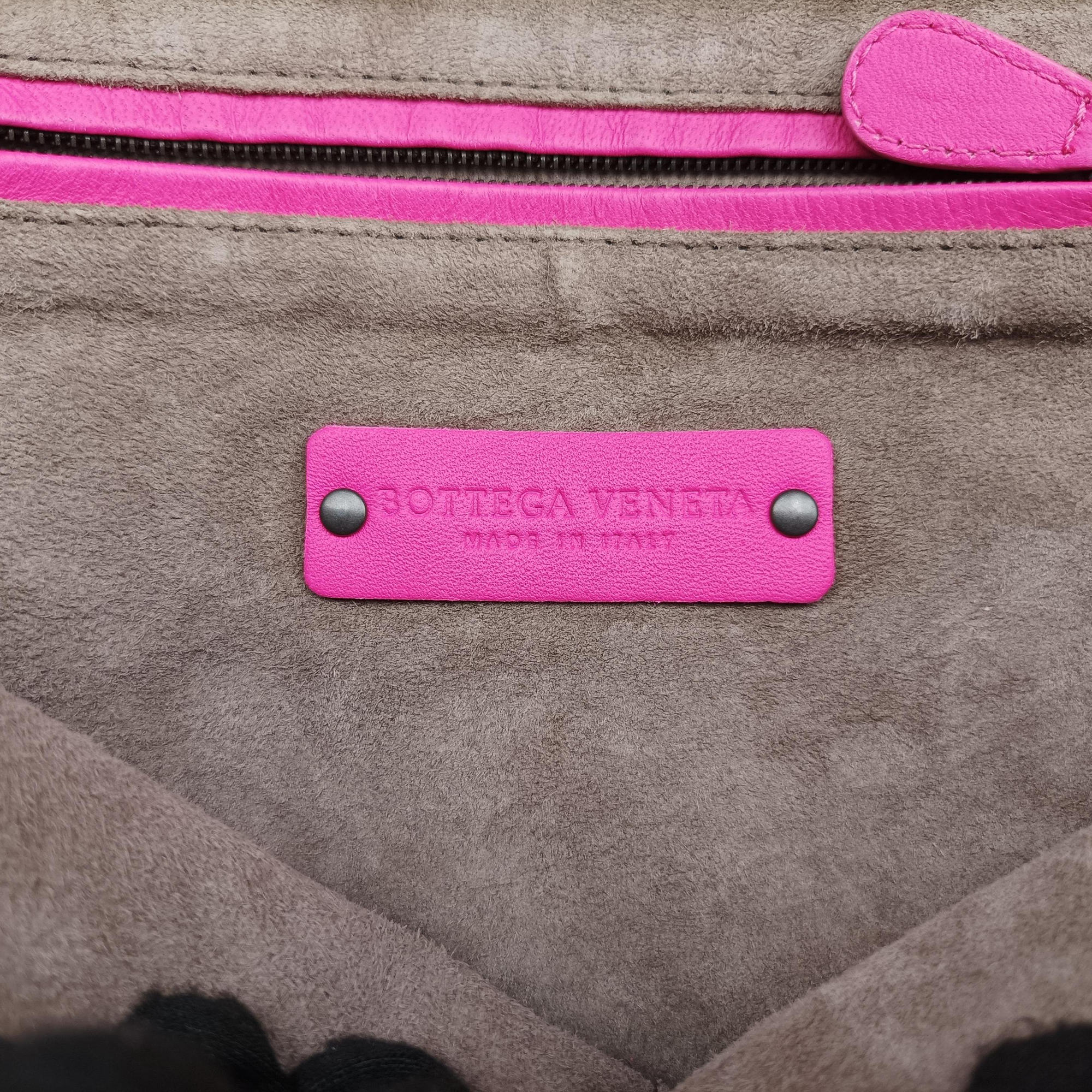 NODINI Intrecciato Rose lambskin B02727210Fノディーニ イントレチャート ローズ レッド ラムスキン B02727210F