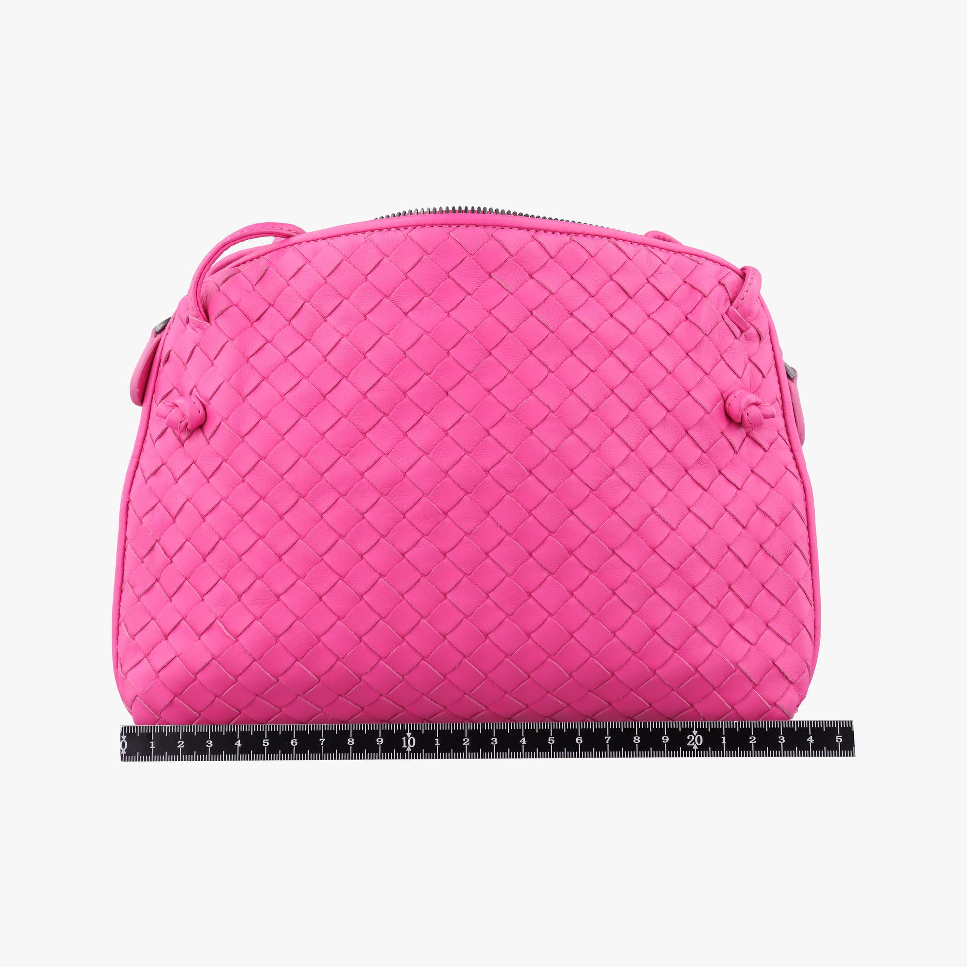 NODINI Intrecciato Rose lambskin B02727210Fノディーニ イントレチャート ローズ レッド ラムスキン B02727210F