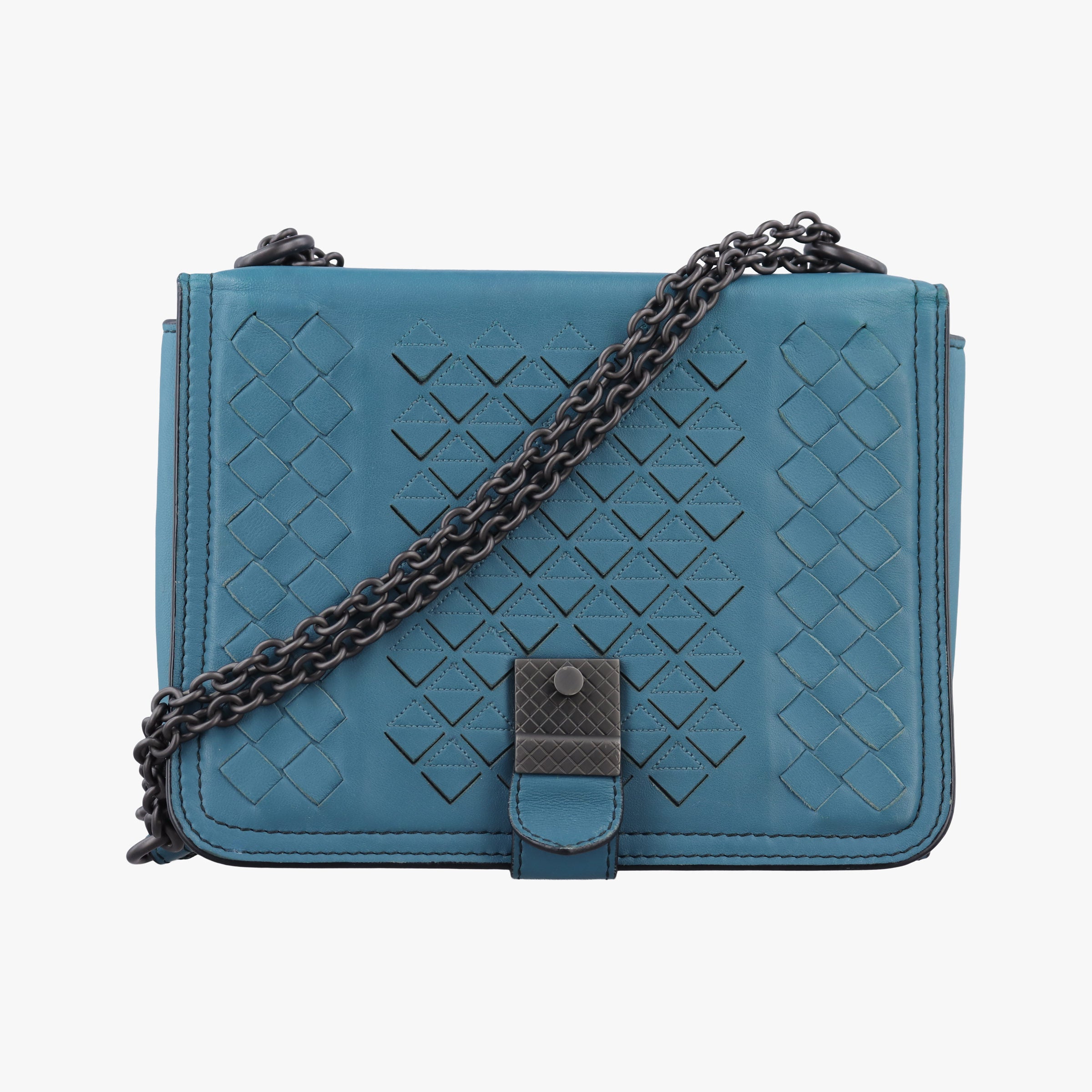 Intrecciato Runaway Blue lambskin B06221878Q IC Chipイントレチャート ランナウェイ ブルー ラムスキン B06221878Q ICチップ