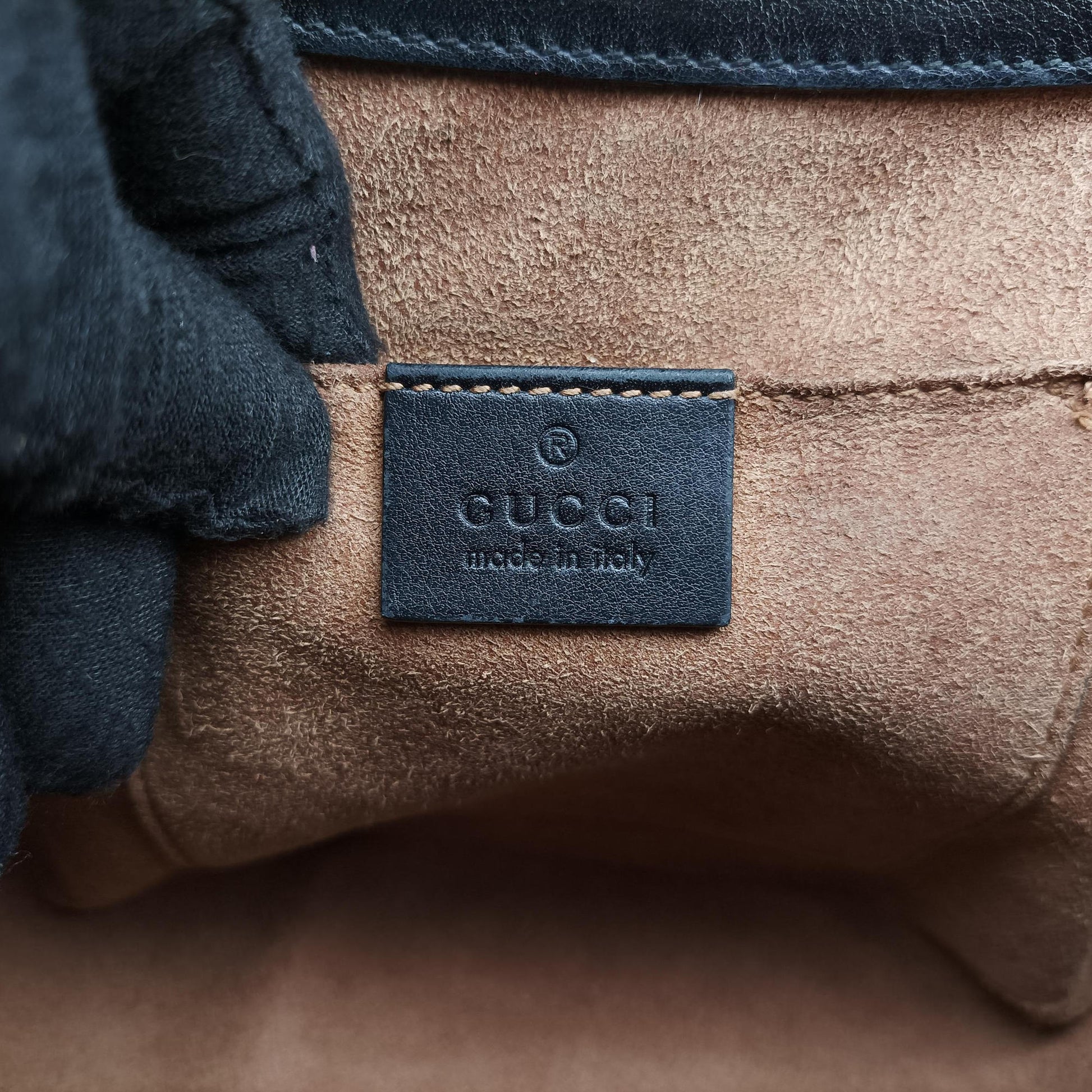 Padlock Guccissima Beige×Black PVC coated canvas×Leather 453189 C021083786グッチッシマ パドロック ベージュ×ブラック PVCコーティングキャンバス×レザー 453189 C021083786