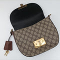 Padlock Guccissima Beige×Black PVC coated canvas×Leather 453189 C021083786グッチッシマ パドロック ベージュ×ブラック PVCコーティングキャンバス×レザー 453189 C021083786