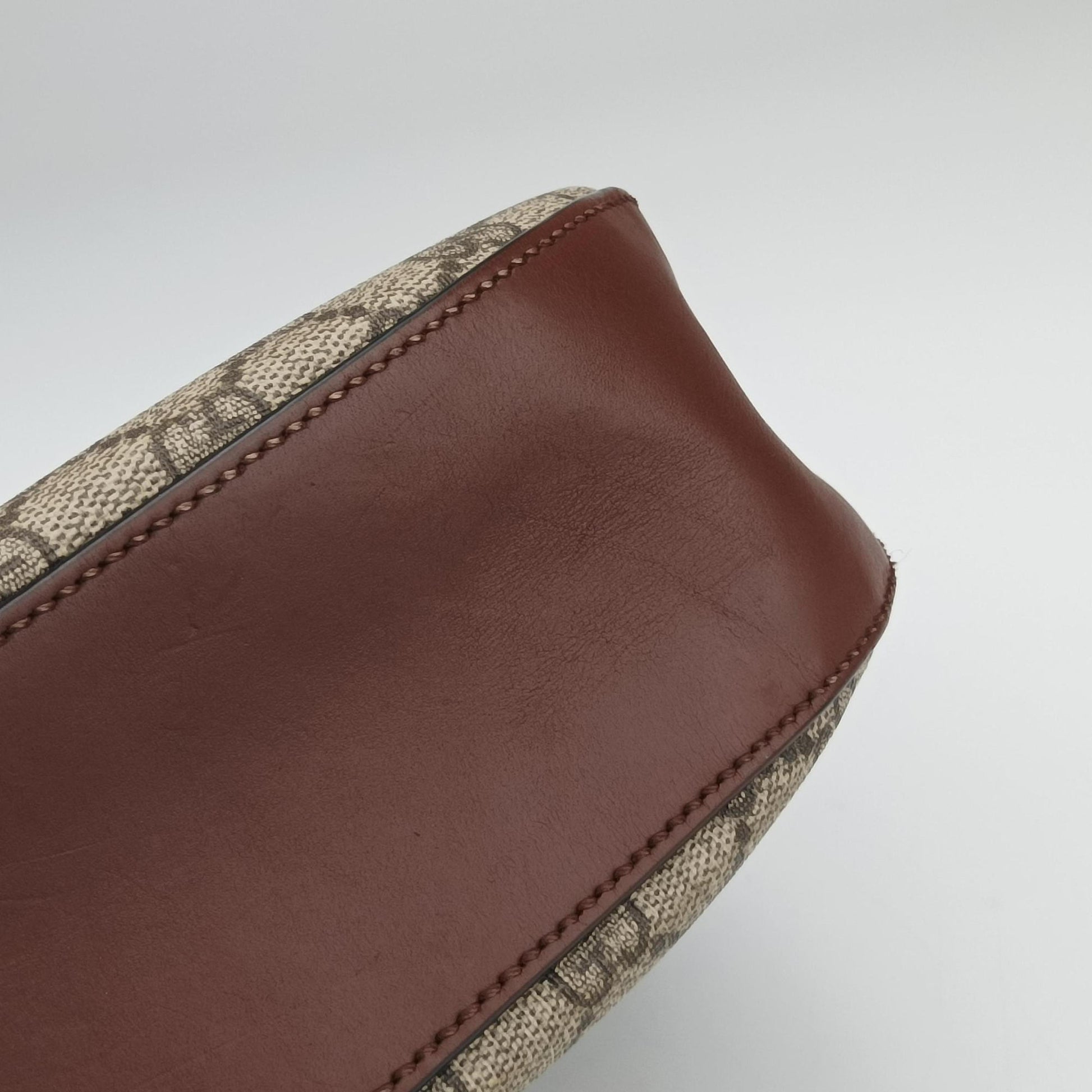 Padlock Guccissima Beige×Black PVC coated canvas×Leather 453189 C021083786グッチッシマ パドロック ベージュ×ブラック PVCコーティングキャンバス×レザー 453189 C021083786