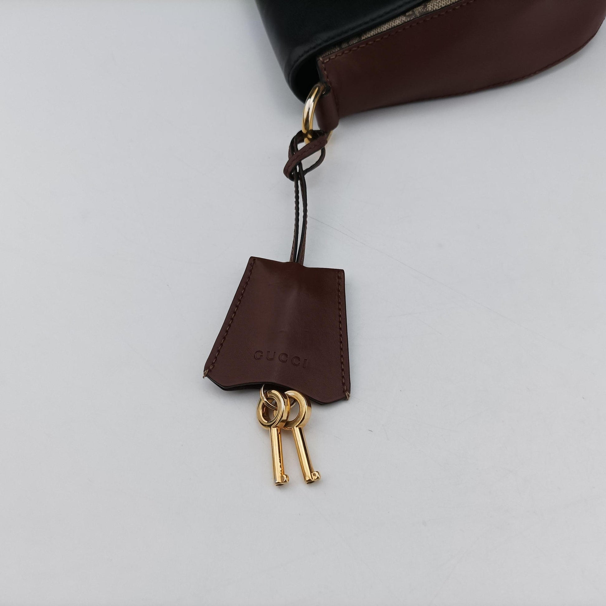 Padlock Guccissima Beige×Black PVC coated canvas×Leather 453189 C021083786グッチッシマ パドロック ベージュ×ブラック PVCコーティングキャンバス×レザー 453189 C021083786