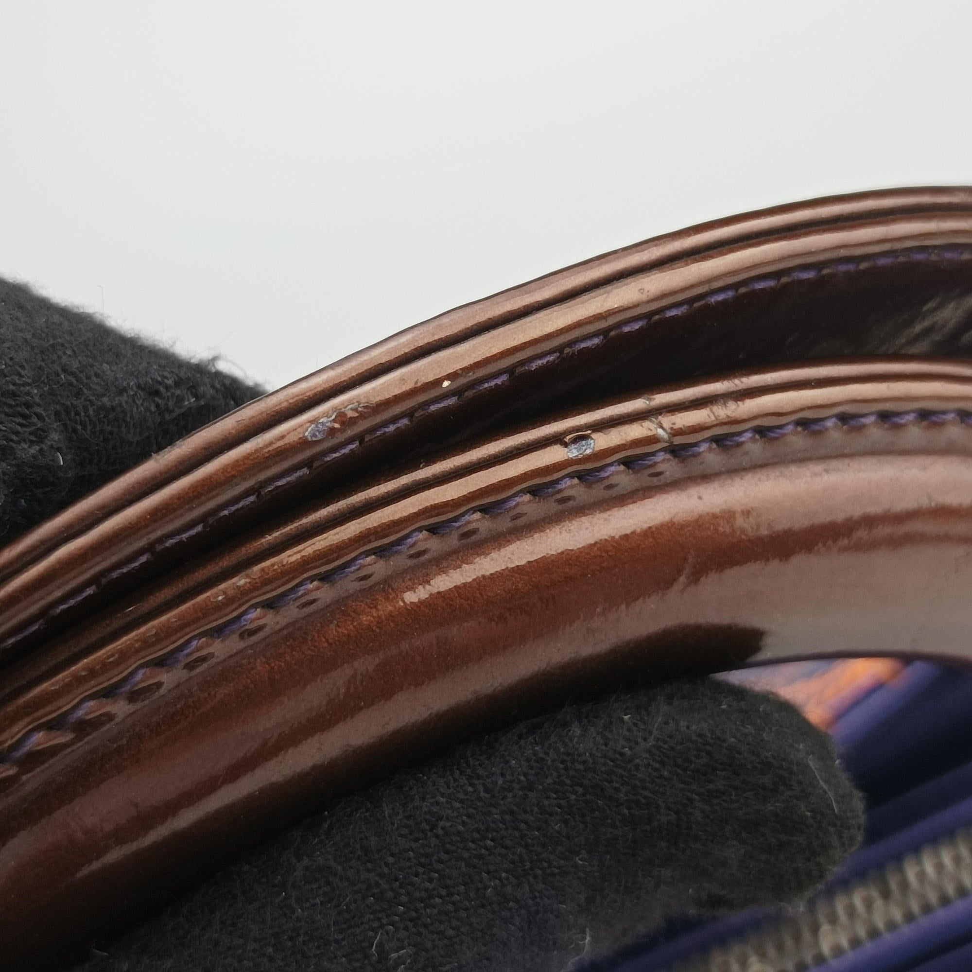 Lady Dior Purple×Orange×Brown Lambskin 15-BO-1111レディディオール パープル×オレンジ×ブラウン ラムスキン 15-BO-1111