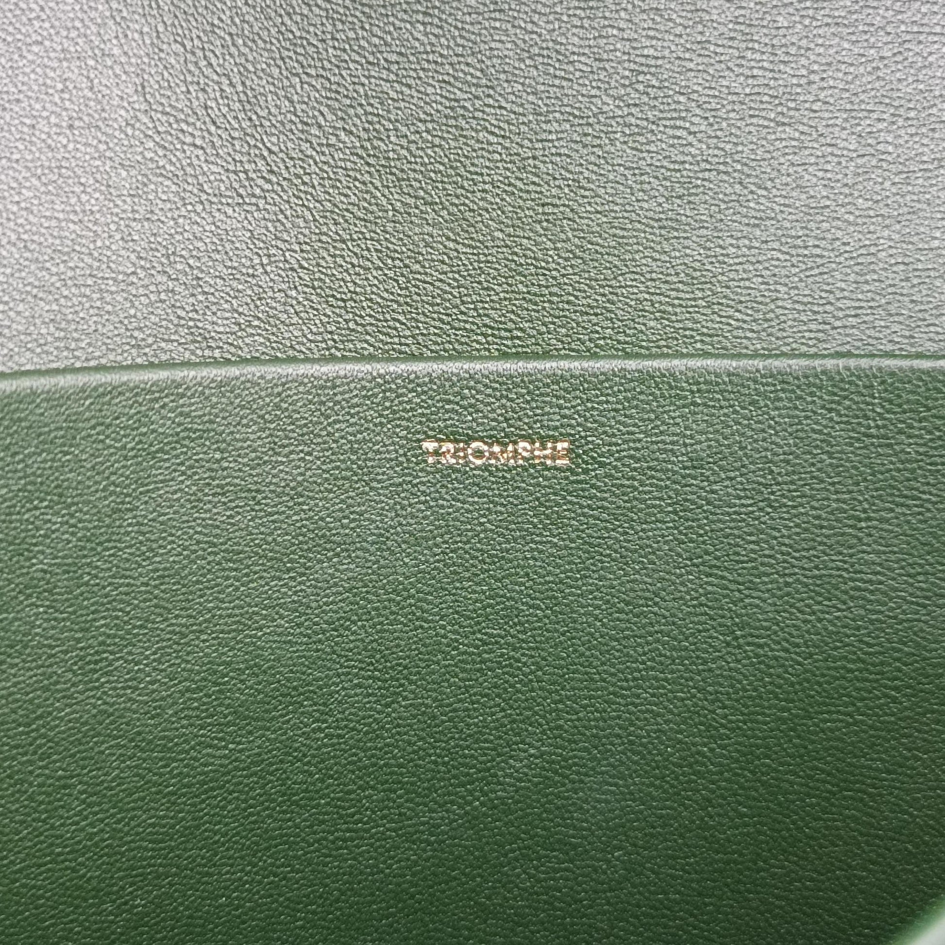 Triomphe Green Leather F-PB-2199トリオンフ ミディアム グリーン レザー F-PB-2199