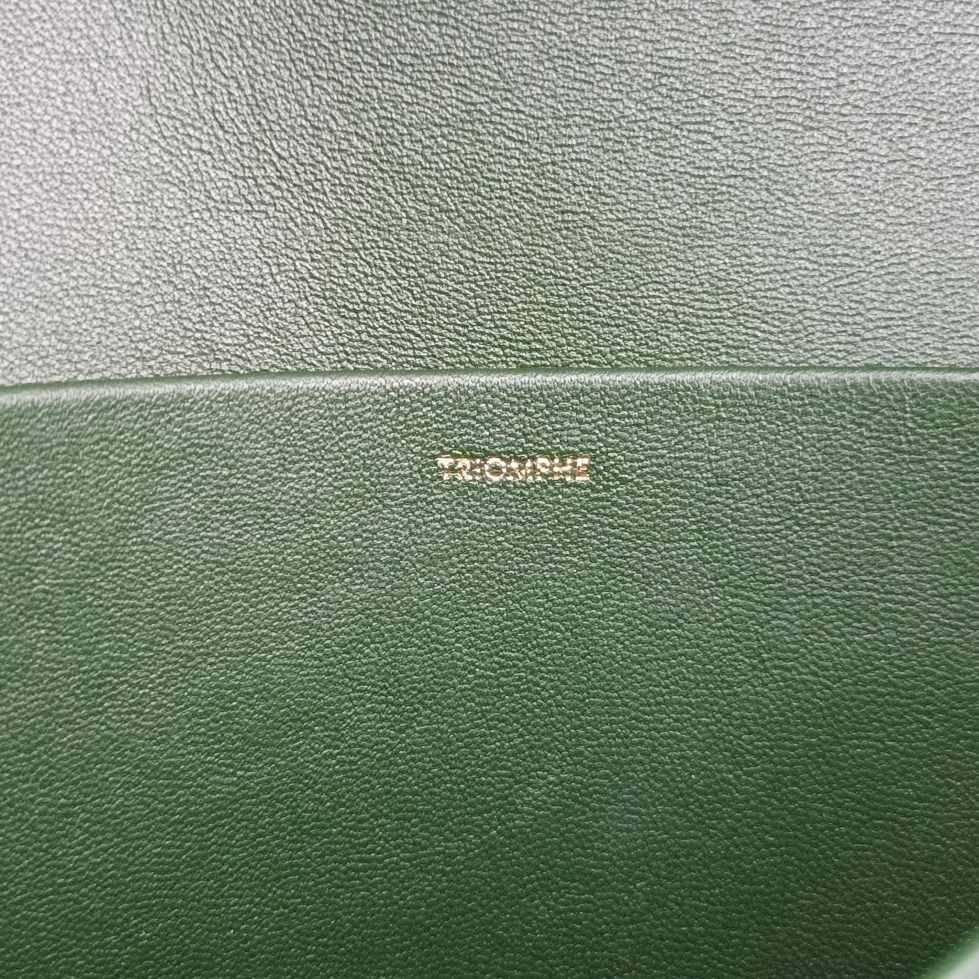 Triomphe Green Leather F-PB-2199トリオンフ ミディアム グリーン レザー F-PB-2199