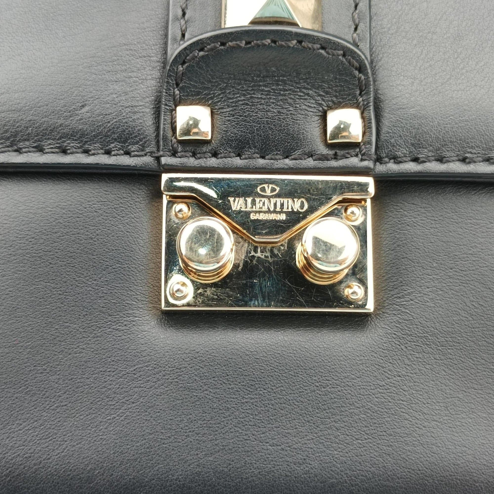 Rockstud Glam Lock Black Leather BL-J312VIT2ロックスタッズグラムロックスモール ブラック レザー BL-J312VIT2