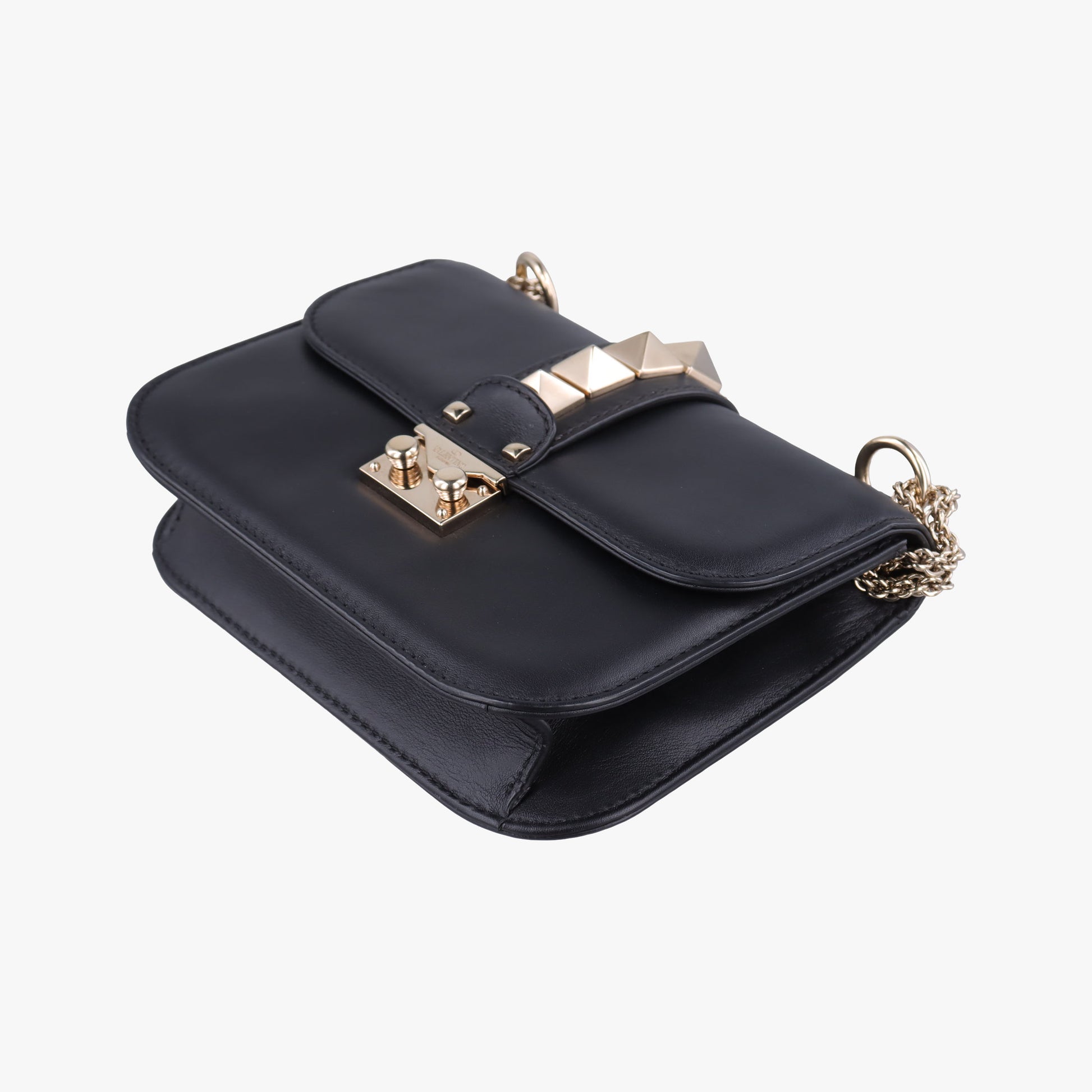 Rockstud Glam Lock Black Leather BL-J312VIT2ロックスタッズグラムロックスモール ブラック レザー BL-J312VIT2