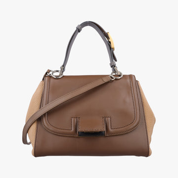 SILVANA Brown × Beige Leather 8BN234 8BN234-FKD 119-2546シルヴァーナ ブラウン × ベージュ レザー 8BN234 8BN234-FKD 119-2546