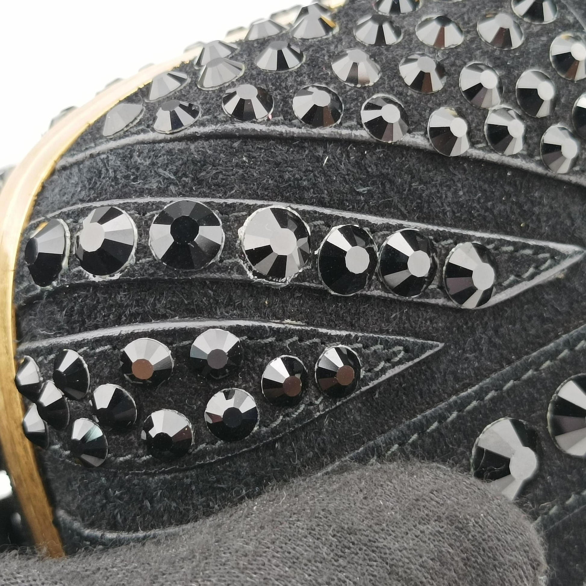 Studded Britannia Skull Box Black suede 208024 000926スタッズ ブリタニア スカル ボックス ブラック スエード 208024 000926