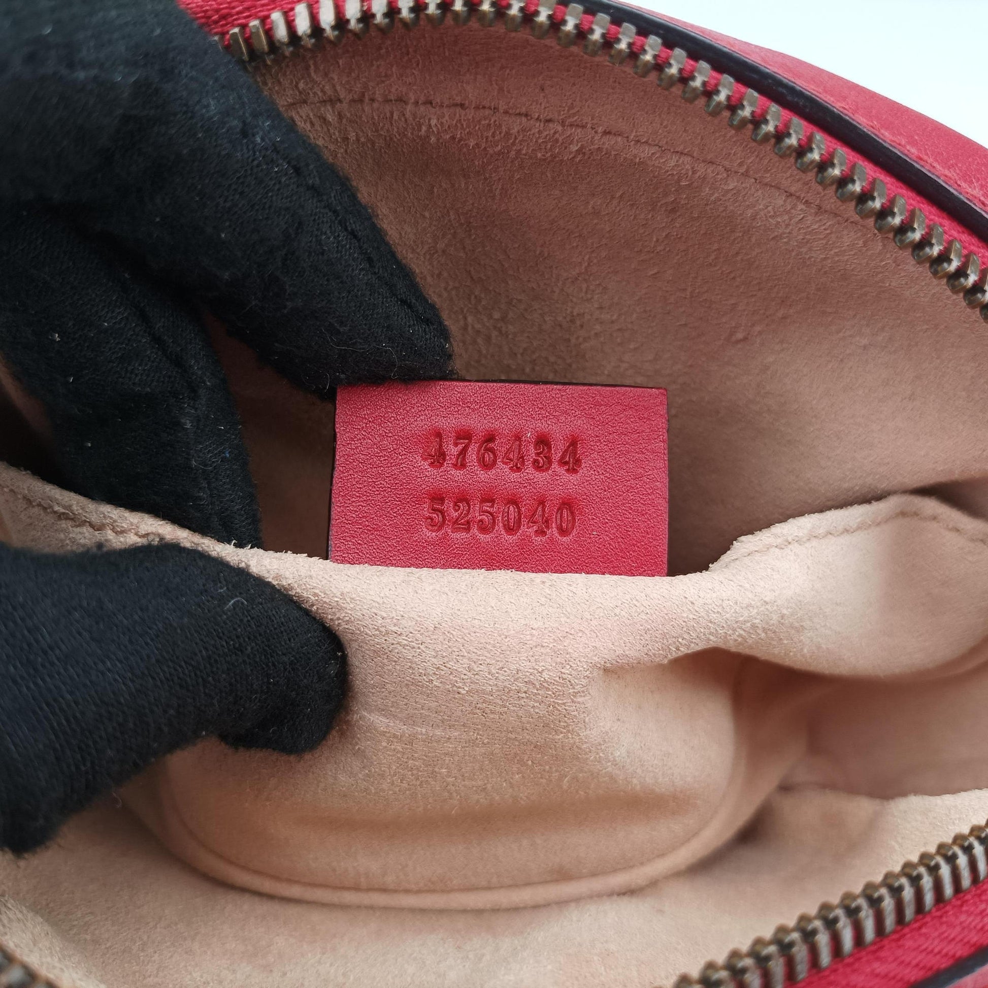 GG Marmont Red Leather 476434 I024047284GGマーモント レッド レザー 476434 I024047284