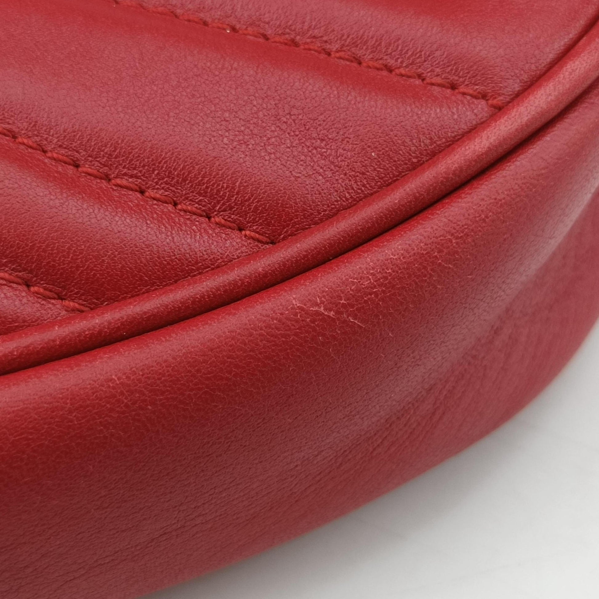 GG Marmont Red Leather 476434 I024047284GGマーモント レッド レザー 476434 I024047284