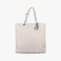 Soft Lady Dior Canage INTRECCIATO Tote White lambskin 96-MA-0098ソフト レディディオール カナージュ イントレチャート トート ホワイト ラムスキン 96-MA-0098