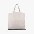Soft Lady Dior Canage INTRECCIATO Tote White lambskin 96-MA-0098ソフト レディディオール カナージュ イントレチャート トート ホワイト ラムスキン 96-MA-0098