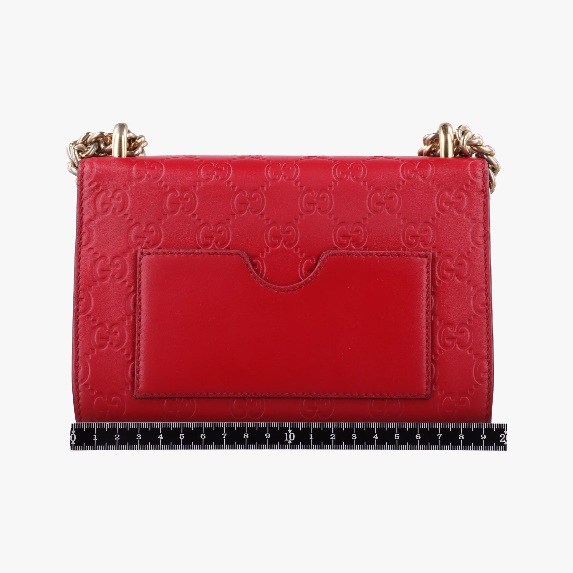 Padlock Red Leather 409487 Lot number unknownパドロック レッド レザー 409487 製番不明