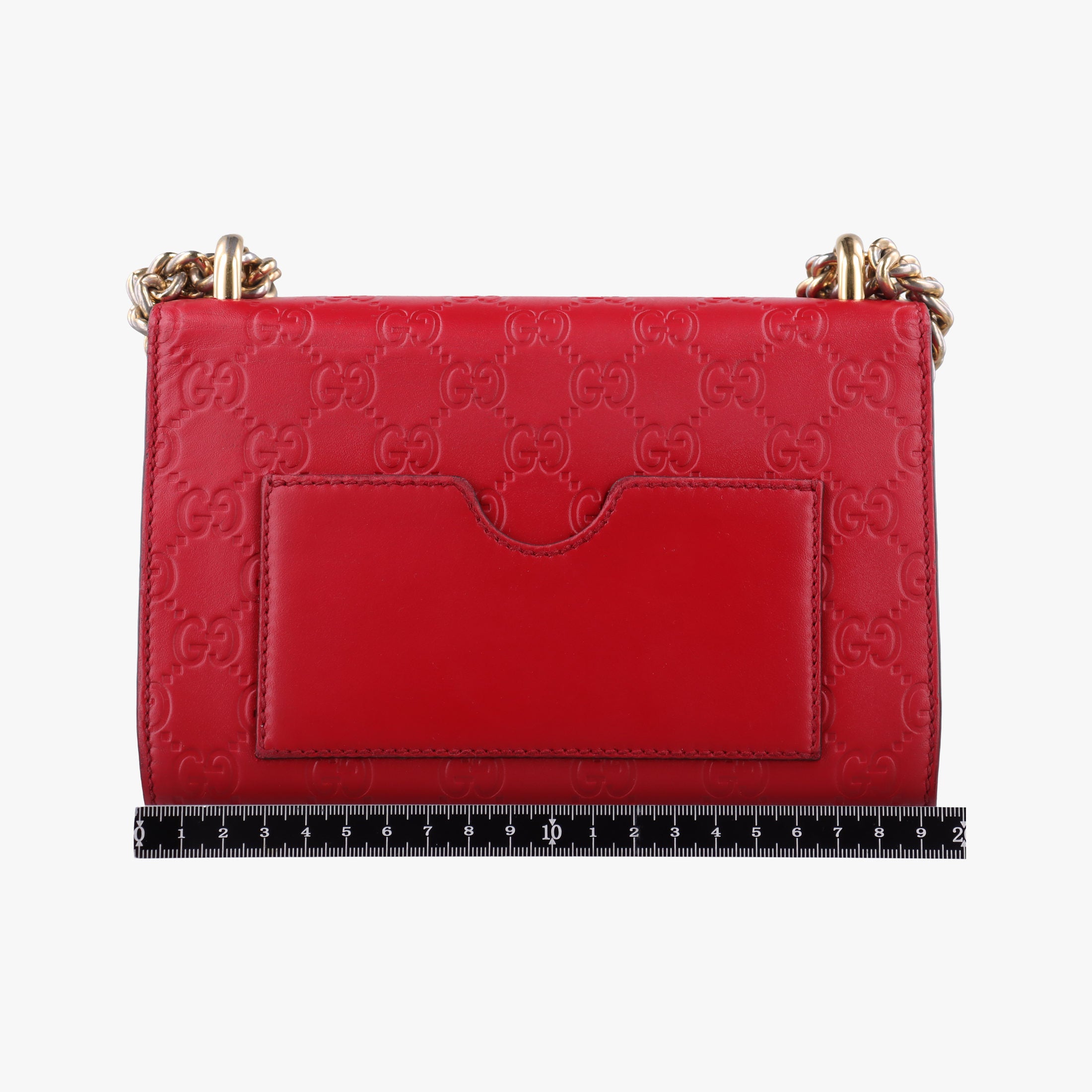 Padlock Red Leather 409487 Lot number unknownパドロック レッド レザー 409487 製番不明